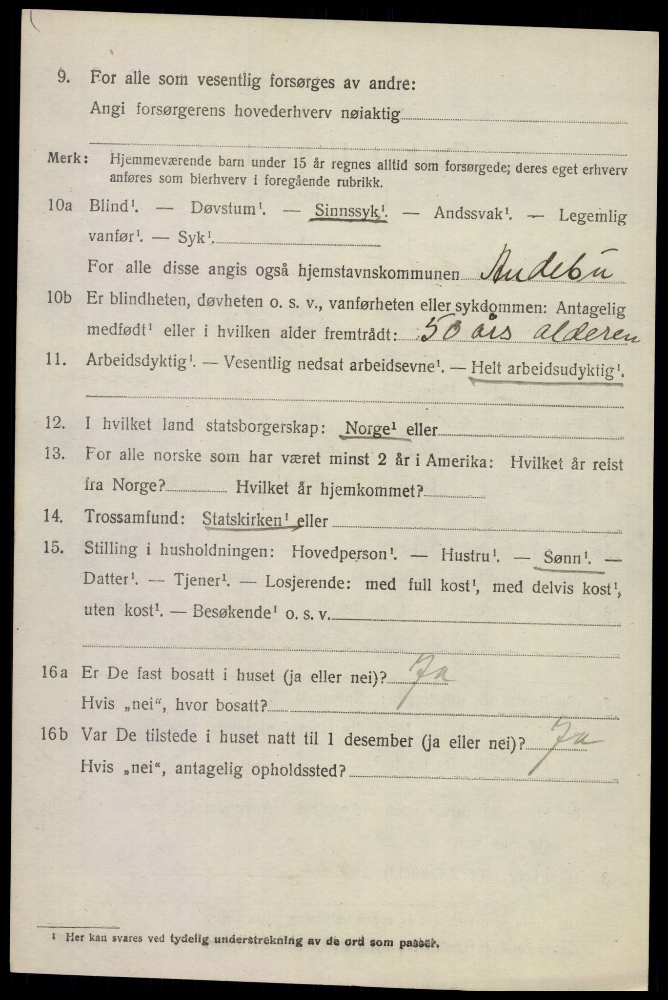 SAKO, 1920 census for Andebu, 1920, p. 6291