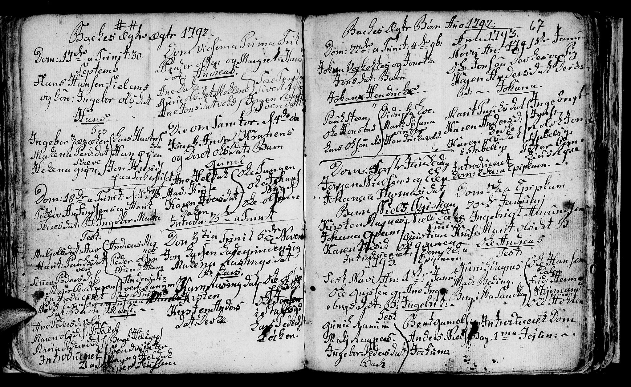 Ministerialprotokoller, klokkerbøker og fødselsregistre - Sør-Trøndelag, SAT/A-1456/604/L0218: Parish register (copy) no. 604C01, 1754-1819, p. 67