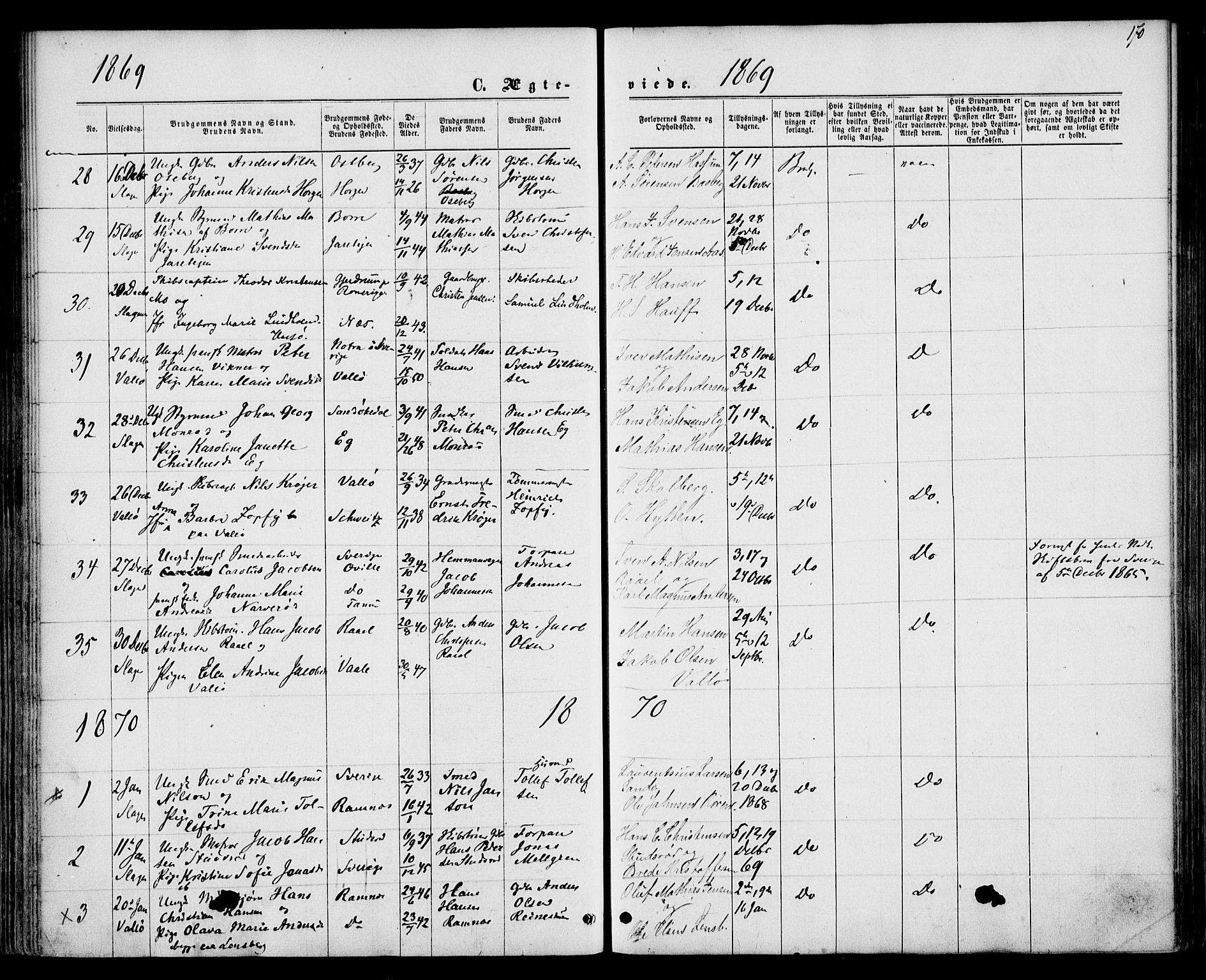 Sem kirkebøker, AV/SAKO-A-5/F/Fa/L0008: Parish register (official) no. I 8, 1866-1873, p. 170