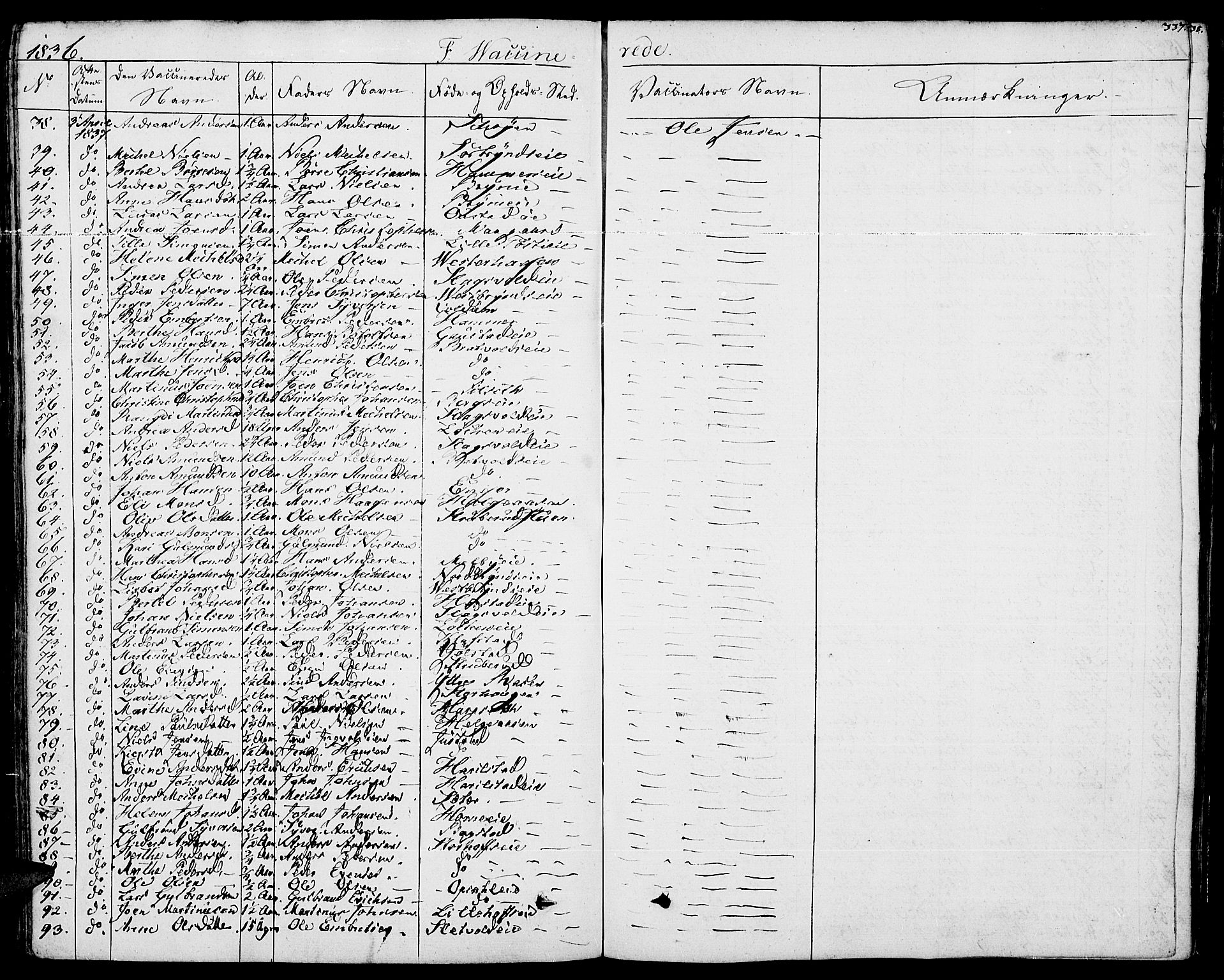 Romedal prestekontor, AV/SAH-PREST-004/K/L0003: Parish register (official) no. 3, 1829-1846, p. 337