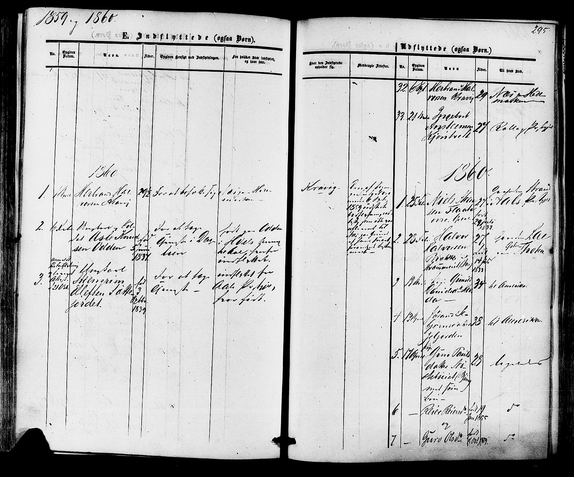 Nore kirkebøker, SAKO/A-238/F/Fa/L0003: Parish register (official) no. I 3, 1858-1866, p. 295