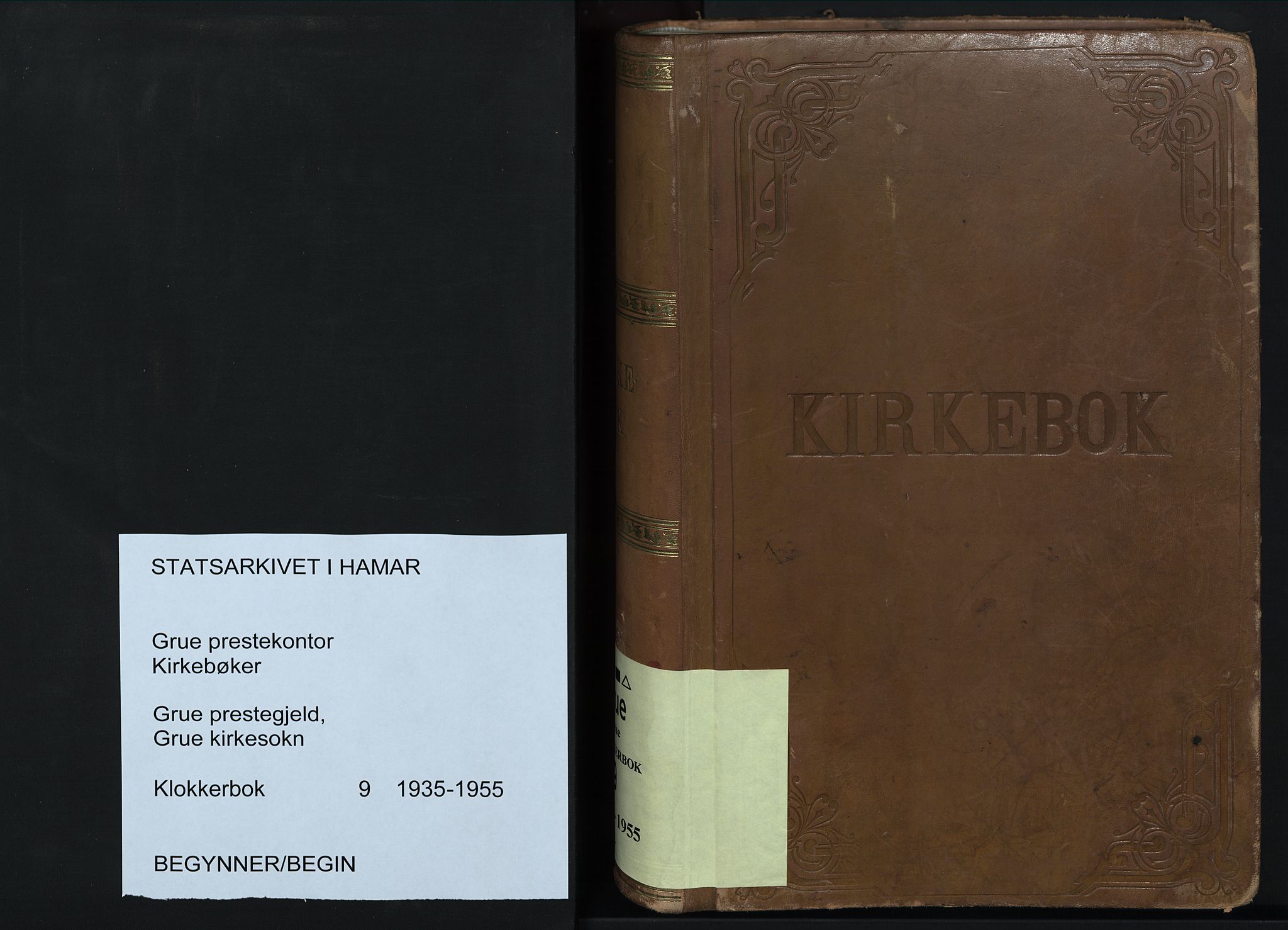 Grue prestekontor, SAH/PREST-036/H/Ha/Hab/L0009: Parish register (copy) no. 9, 1935-1955