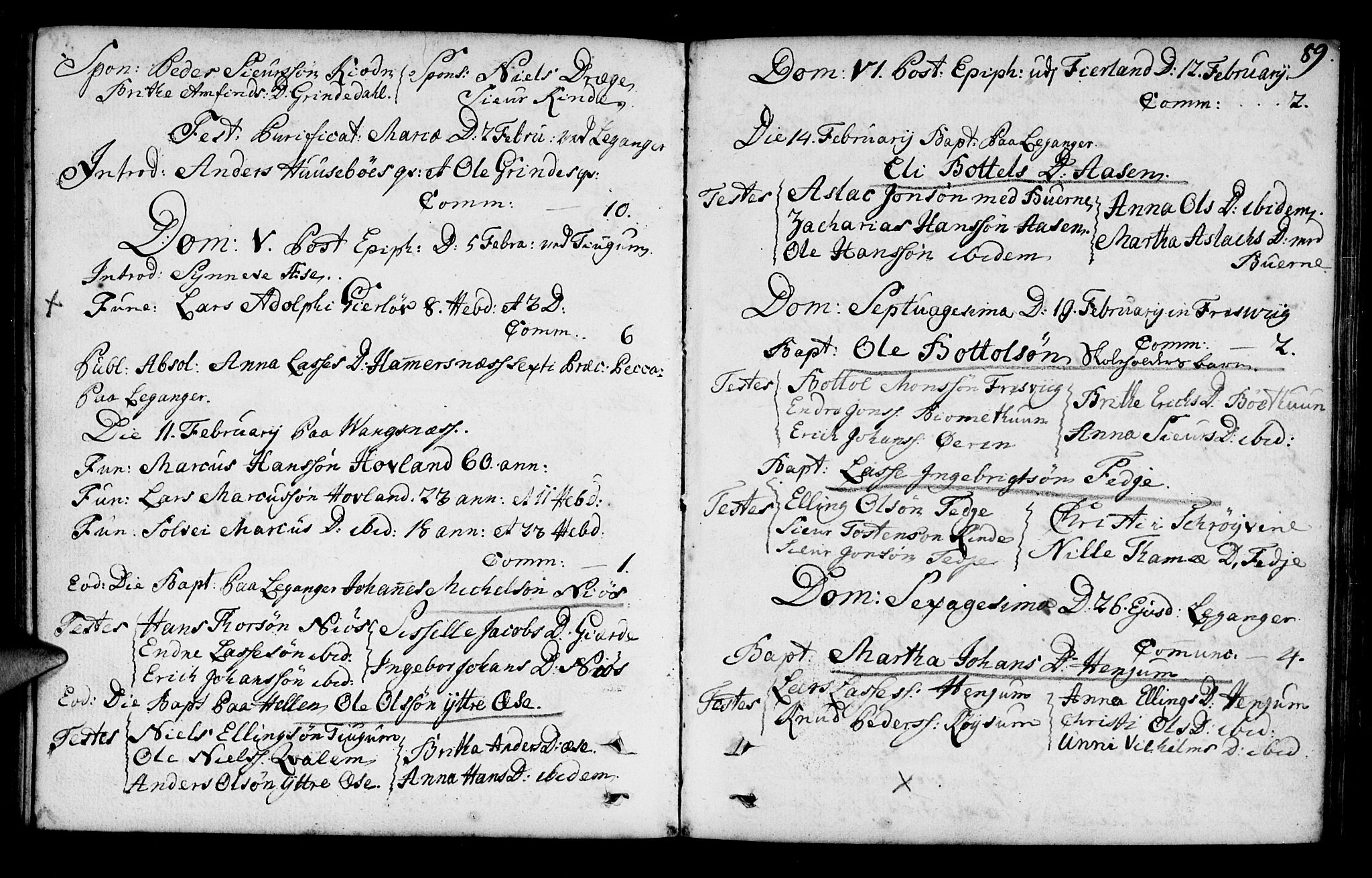 Leikanger sokneprestembete, AV/SAB-A-81001/H/Haa/Haaa/L0003: Parish register (official) no. A 3, 1756-1770, p. 89