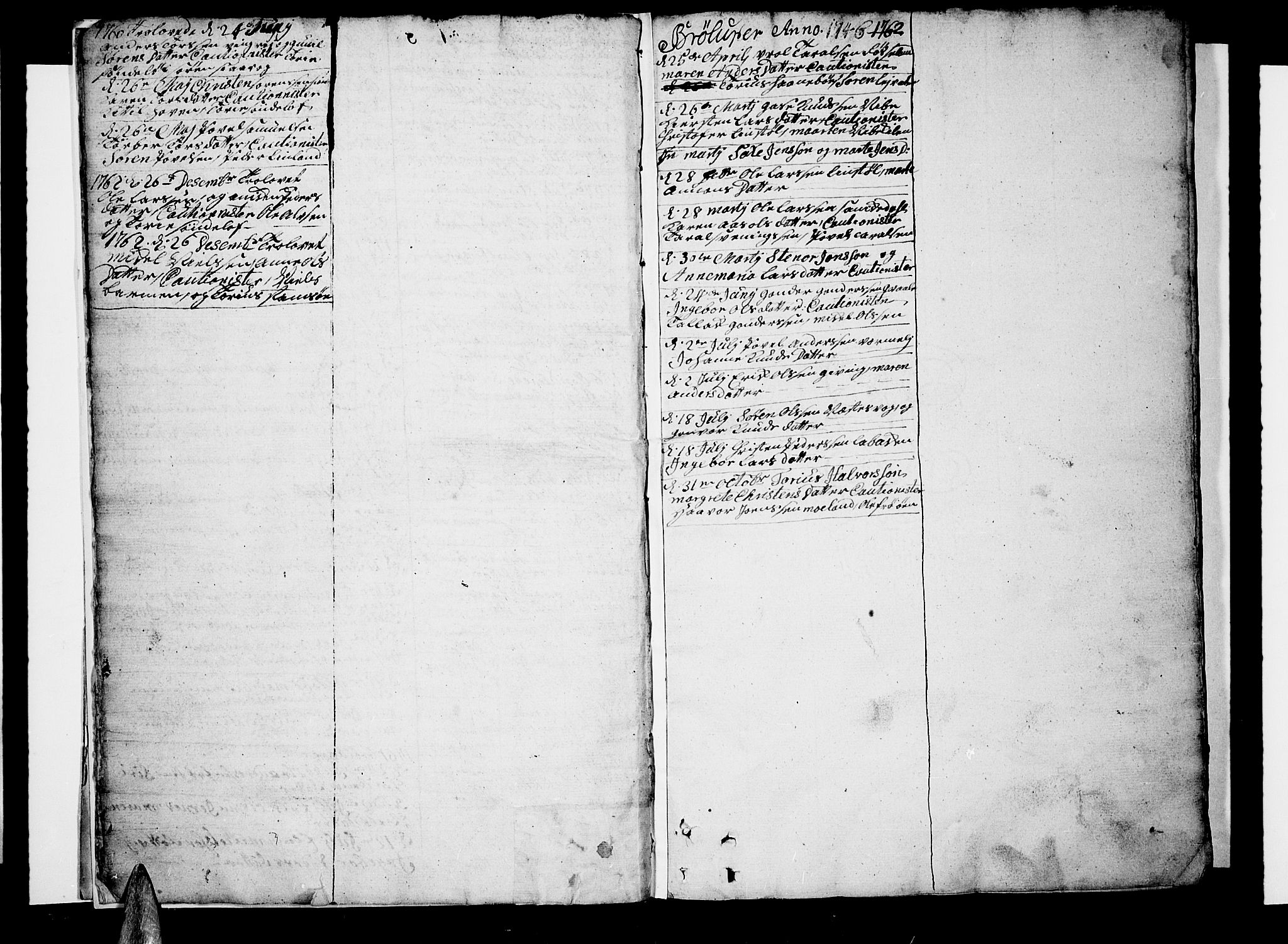 Søndeled sokneprestkontor, SAK/1111-0038/F/Fb/L0001: Parish register (copy) no. B 1, 1746-1816, p. 6