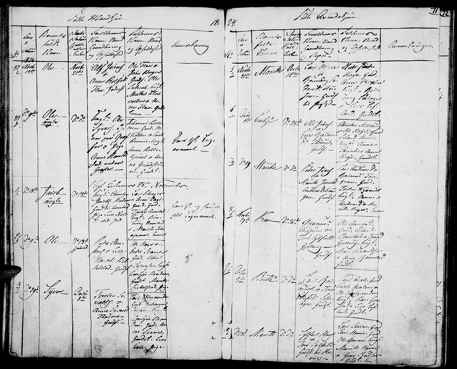 Lom prestekontor, AV/SAH-PREST-070/K/L0003: Parish register (official) no. 3, 1801-1825, p. 71