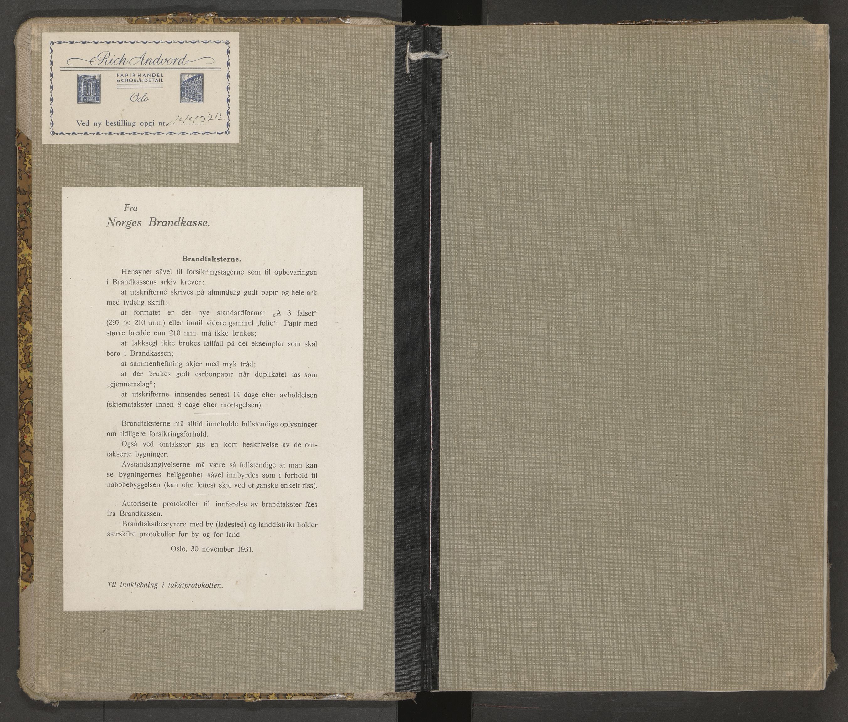 Stokke lensmannskontor, AV/SAKO-A-550/Y/Yb/Yba/L0007: Branntakstprotokoll, 1943-1945