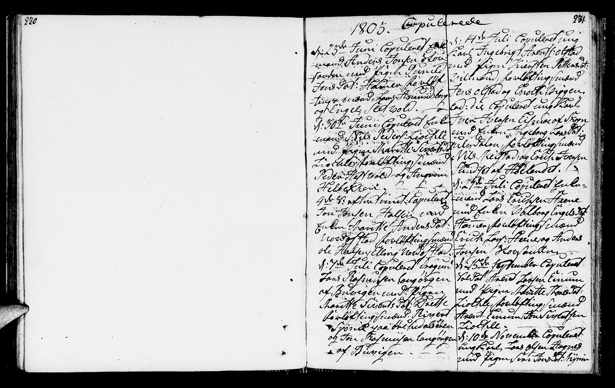 Ministerialprotokoller, klokkerbøker og fødselsregistre - Sør-Trøndelag, SAT/A-1456/665/L0769: Parish register (official) no. 665A04, 1803-1816, p. 230-231
