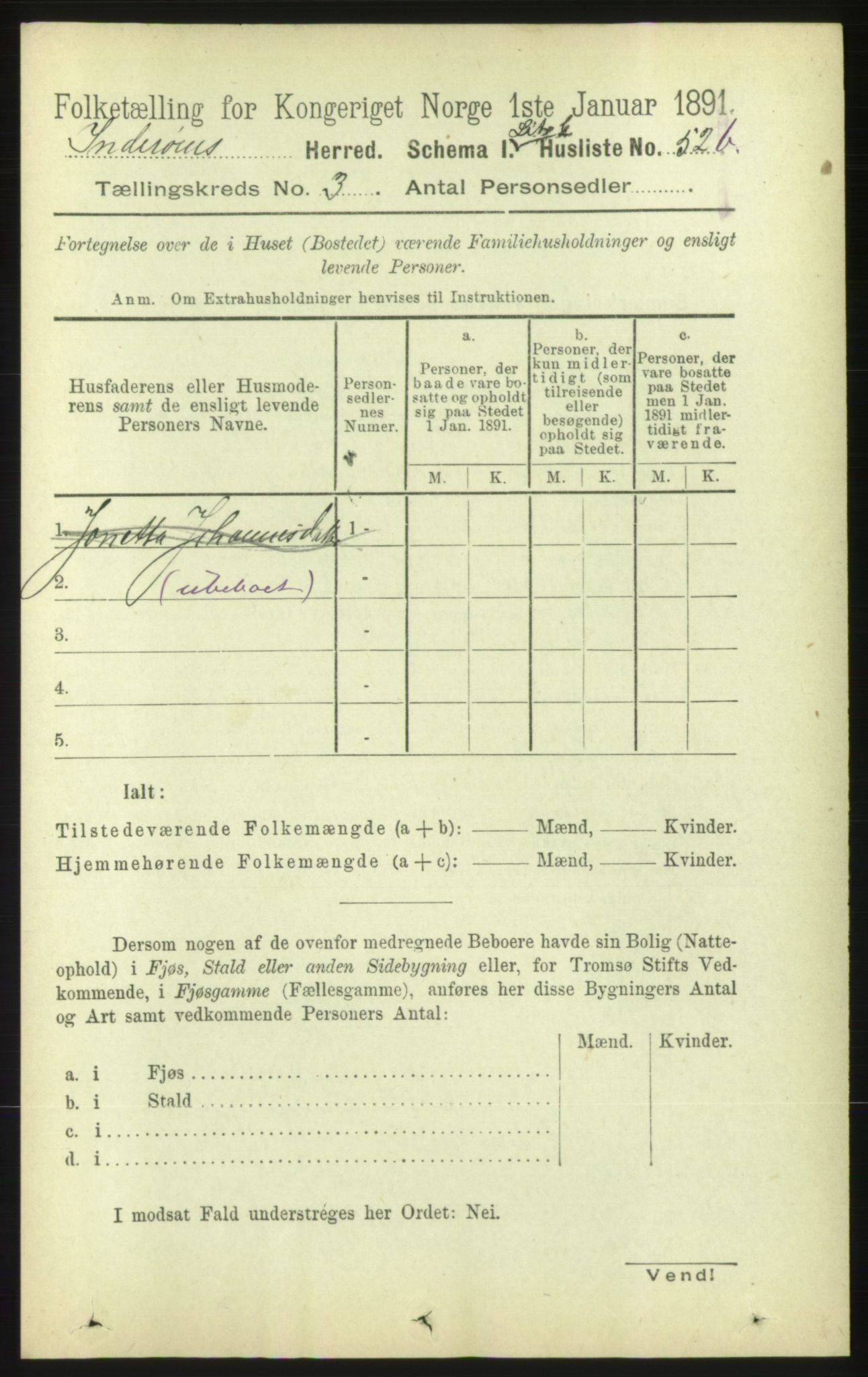 RA, 1891 census for 1729 Inderøy, 1891, p. 1910