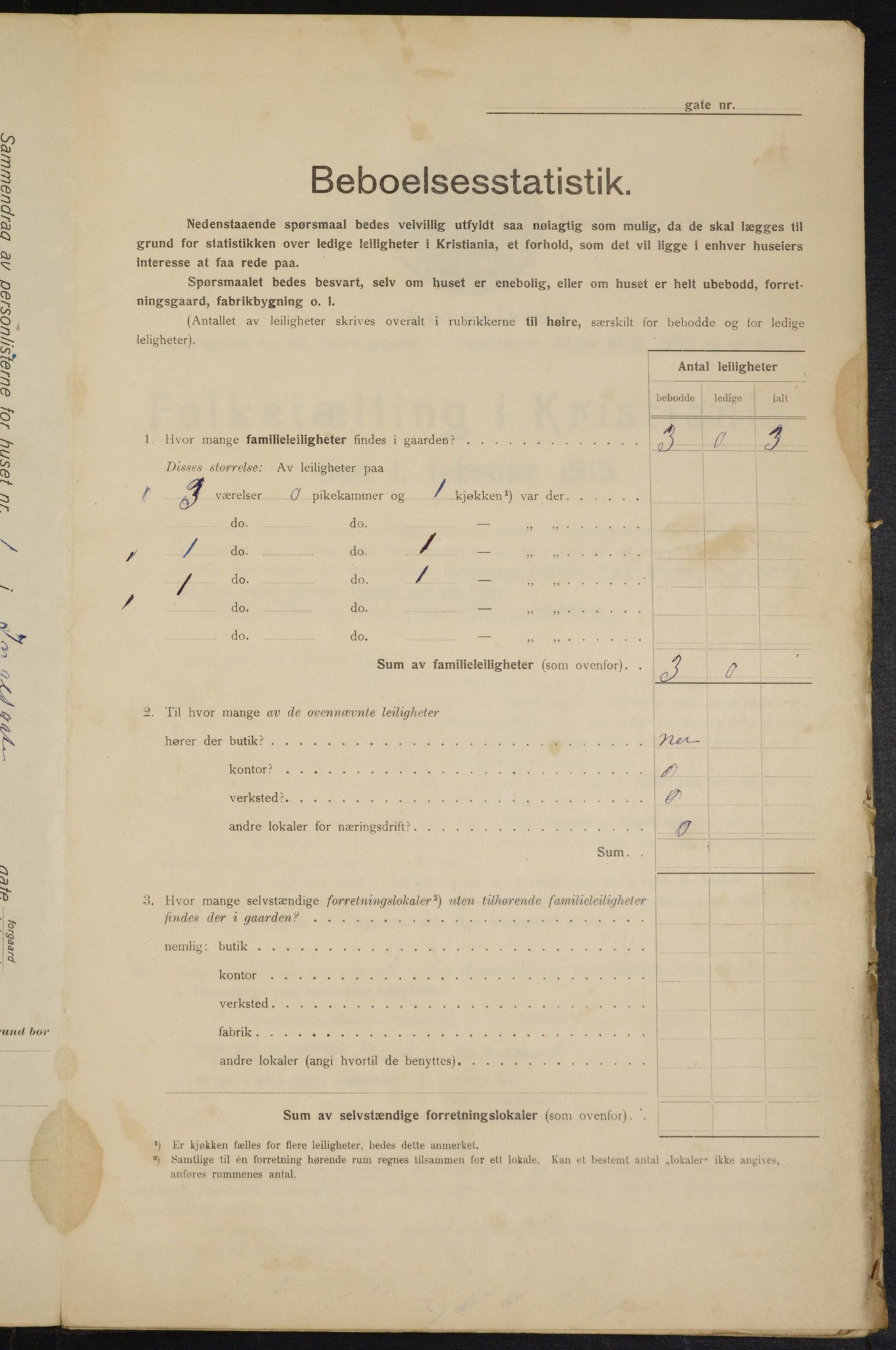 OBA, Municipal Census 1915 for Kristiania, 1915, p. 43387