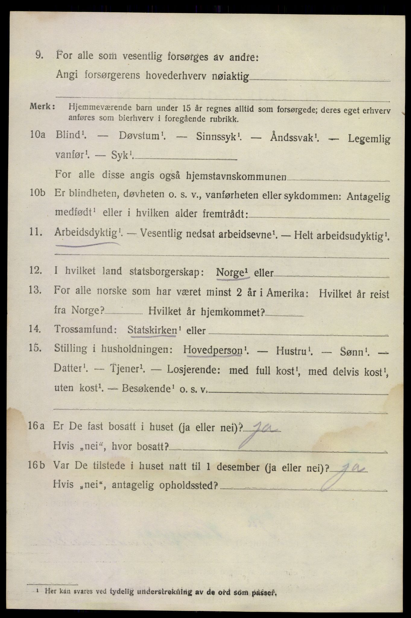 SAKO, 1920 census for Sande, 1920, p. 1979