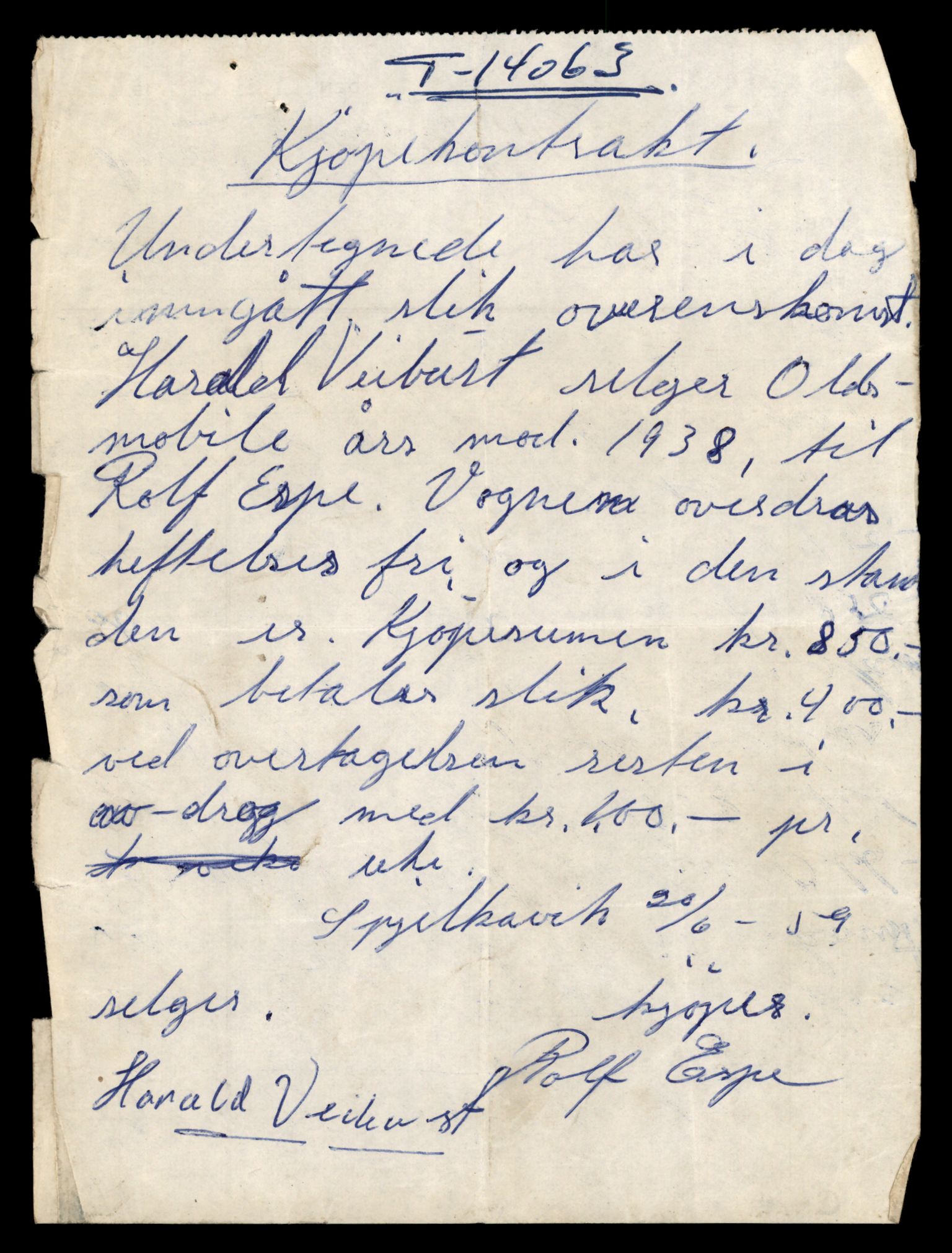 Møre og Romsdal vegkontor - Ålesund trafikkstasjon, AV/SAT-A-4099/F/Fe/L0042: Registreringskort for kjøretøy T 13906 - T 14079, 1927-1998, p. 2770