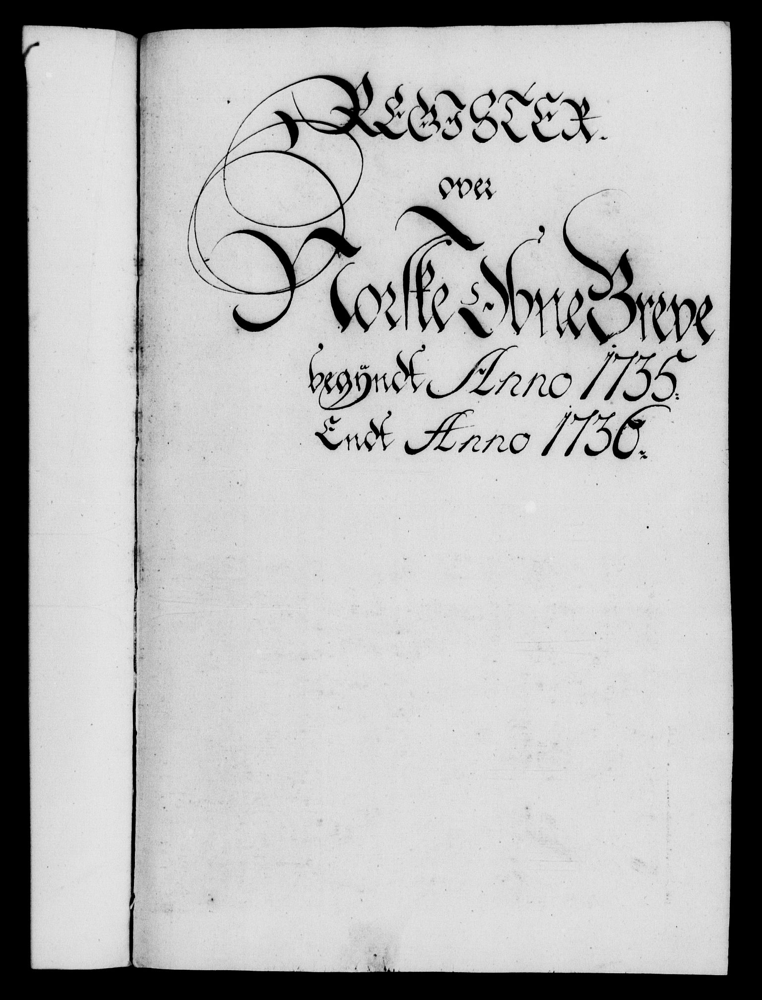 Danske Kanselli 1572-1799, AV/RA-EA-3023/F/Fc/Fca/Fcaa/L0029: Norske registre, 1735-1736