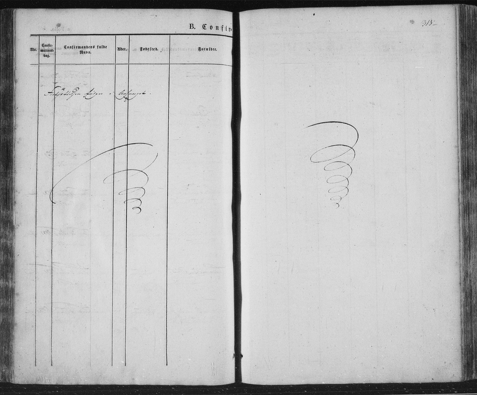 Vennesla sokneprestkontor, AV/SAK-1111-0045/Fa/Fac/L0004: Parish register (official) no. A 4, 1834-1855, p. 315