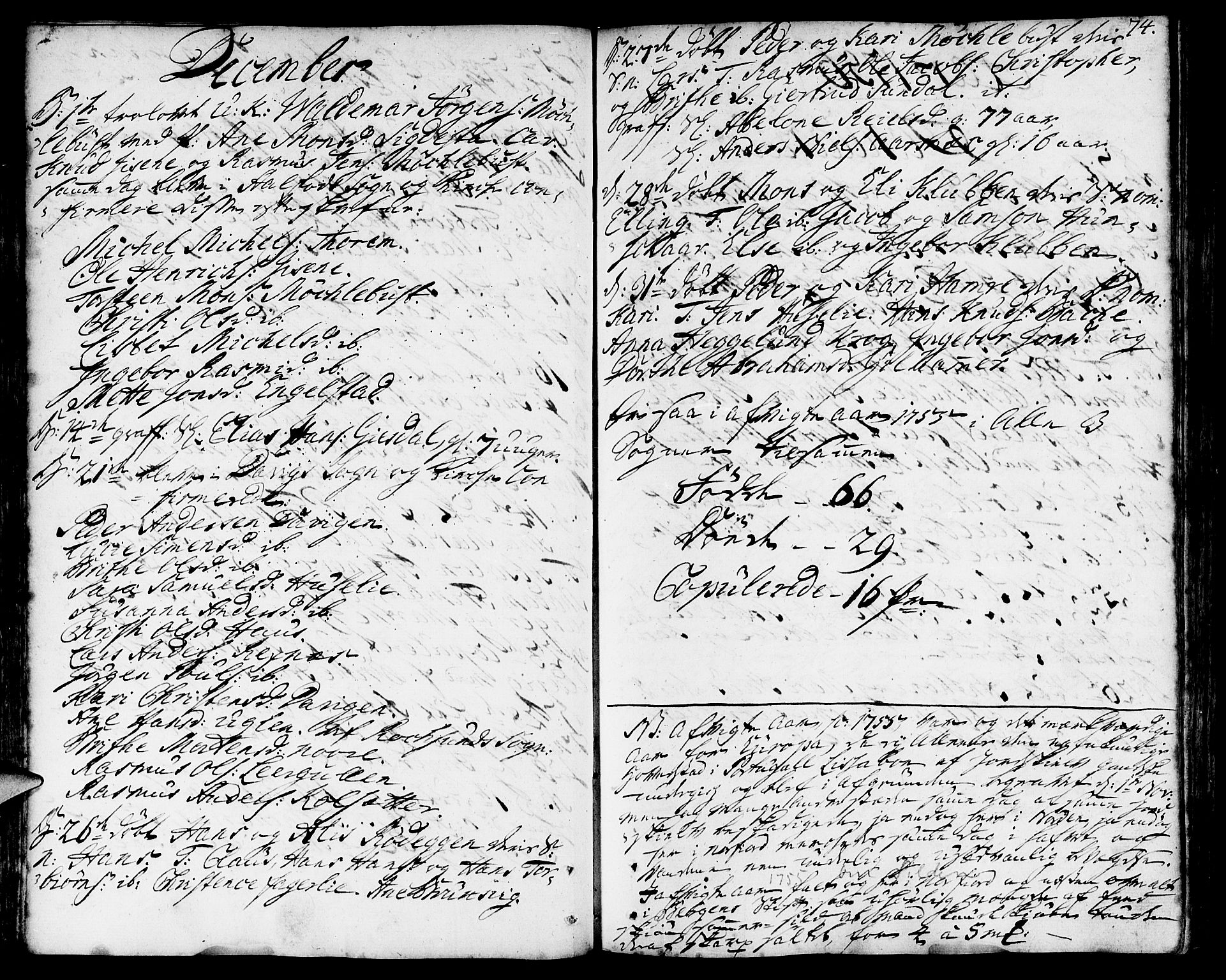Davik sokneprestembete, SAB/A-79701/H/Haa/Haaa/L0002: Parish register (official) no. A 2, 1742-1816, p. 74