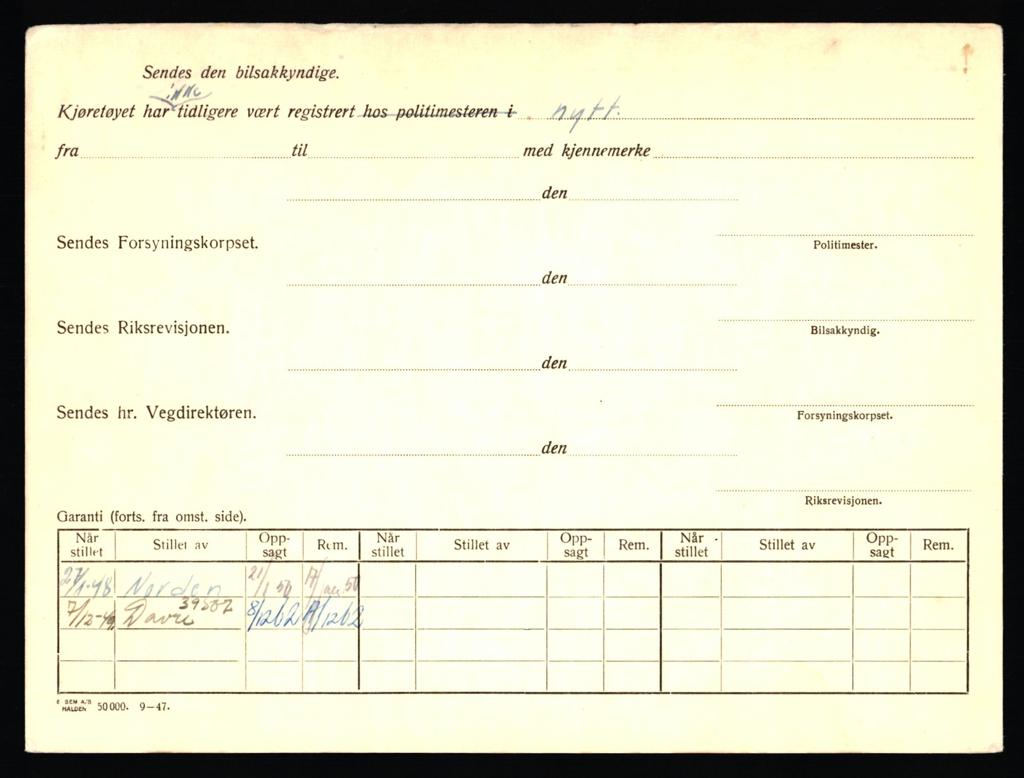 Stavanger trafikkstasjon, SAST/A-101942/0/F/L0032: L-17600 - L-18149, 1930-1971, p. 4