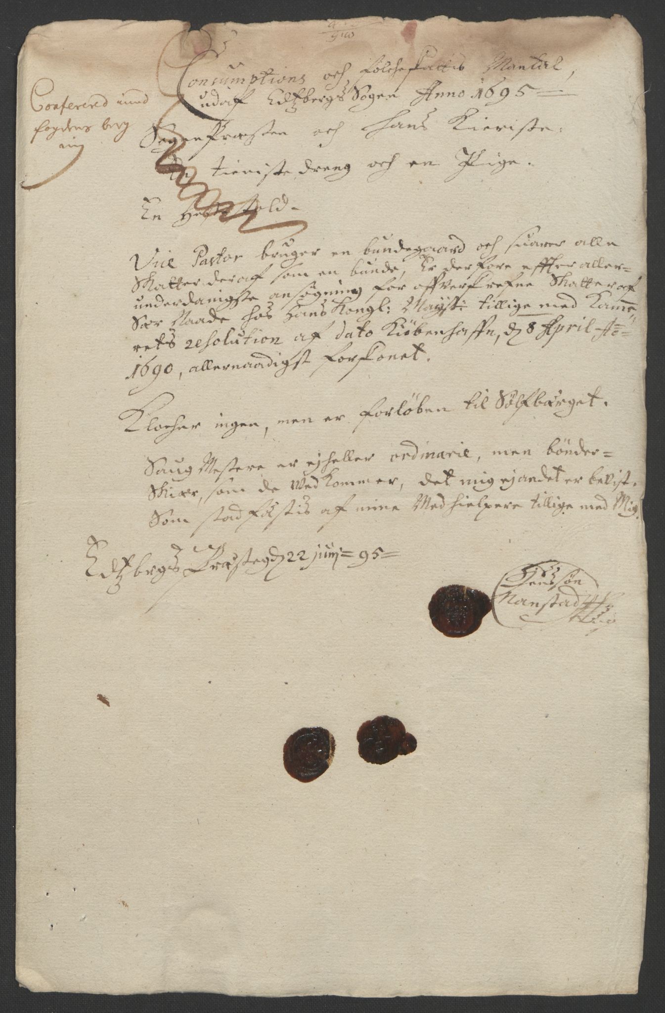 Rentekammeret inntil 1814, Reviderte regnskaper, Fogderegnskap, AV/RA-EA-4092/R07/L0285: Fogderegnskap Rakkestad, Heggen og Frøland, 1695, p. 248