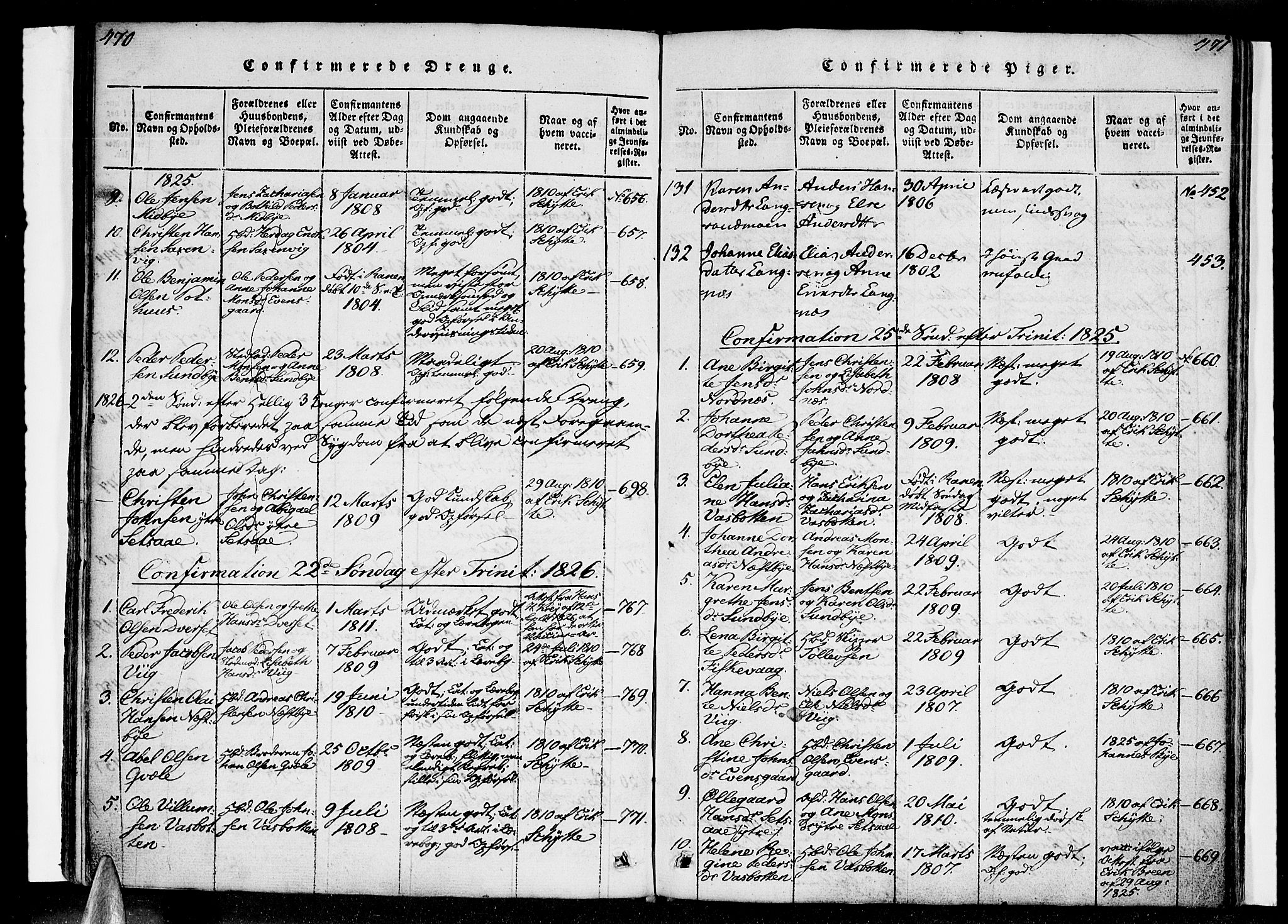 Ministerialprotokoller, klokkerbøker og fødselsregistre - Nordland, AV/SAT-A-1459/847/L0665: Parish register (official) no. 847A05, 1818-1841, p. 470-471