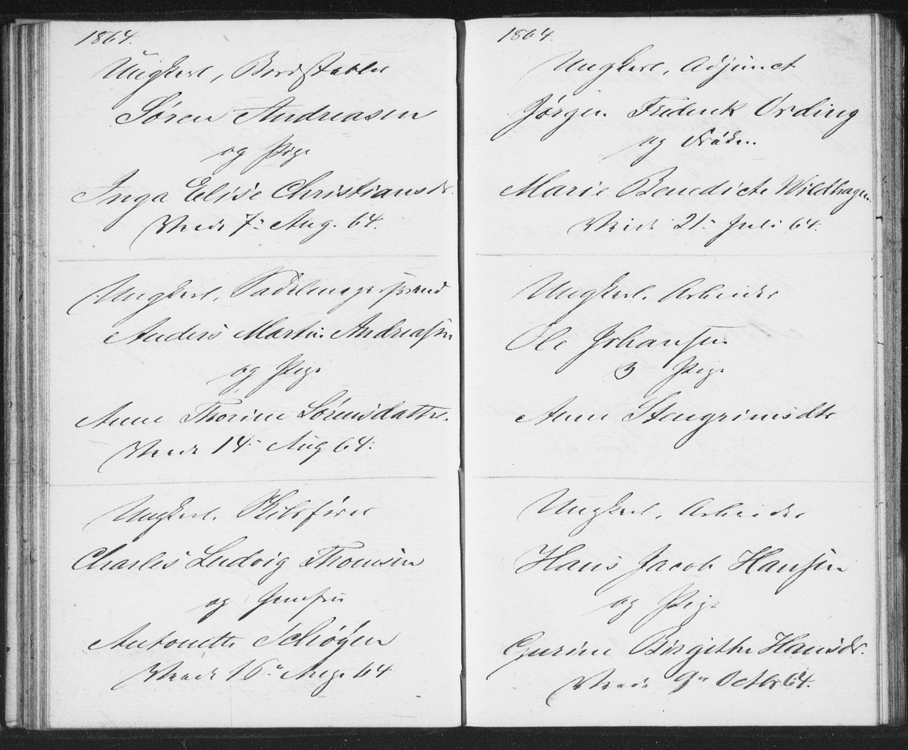 Bragernes kirkebøker, AV/SAKO-A-6/H/Ha/L0004: Banns register no. 4, 1860-1866