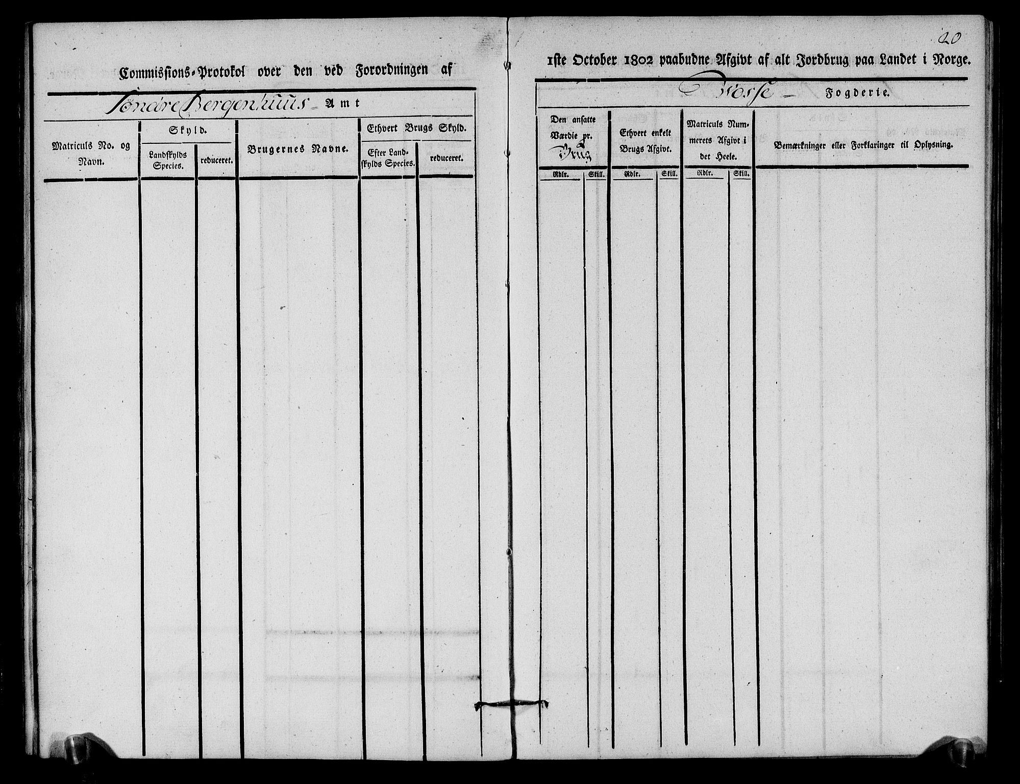 Rentekammeret inntil 1814, Realistisk ordnet avdeling, AV/RA-EA-4070/N/Ne/Nea/L0112: Nordhordland og Voss fogderi. Kommisjonsprotokoll for Voss, 1803, p. 21