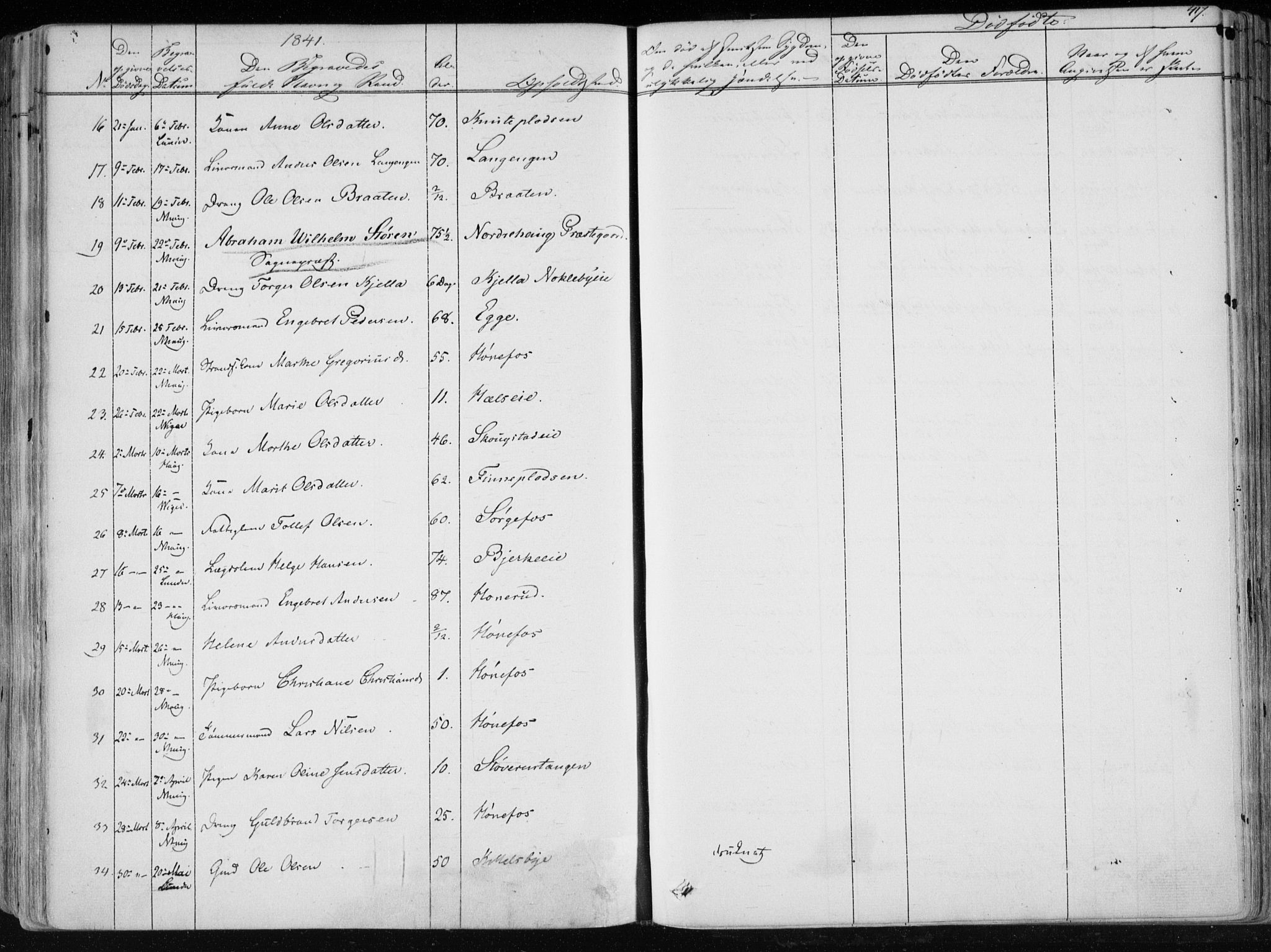 Norderhov kirkebøker, SAKO/A-237/F/Fa/L0010: Parish register (official) no. 10, 1837-1847, p. 417