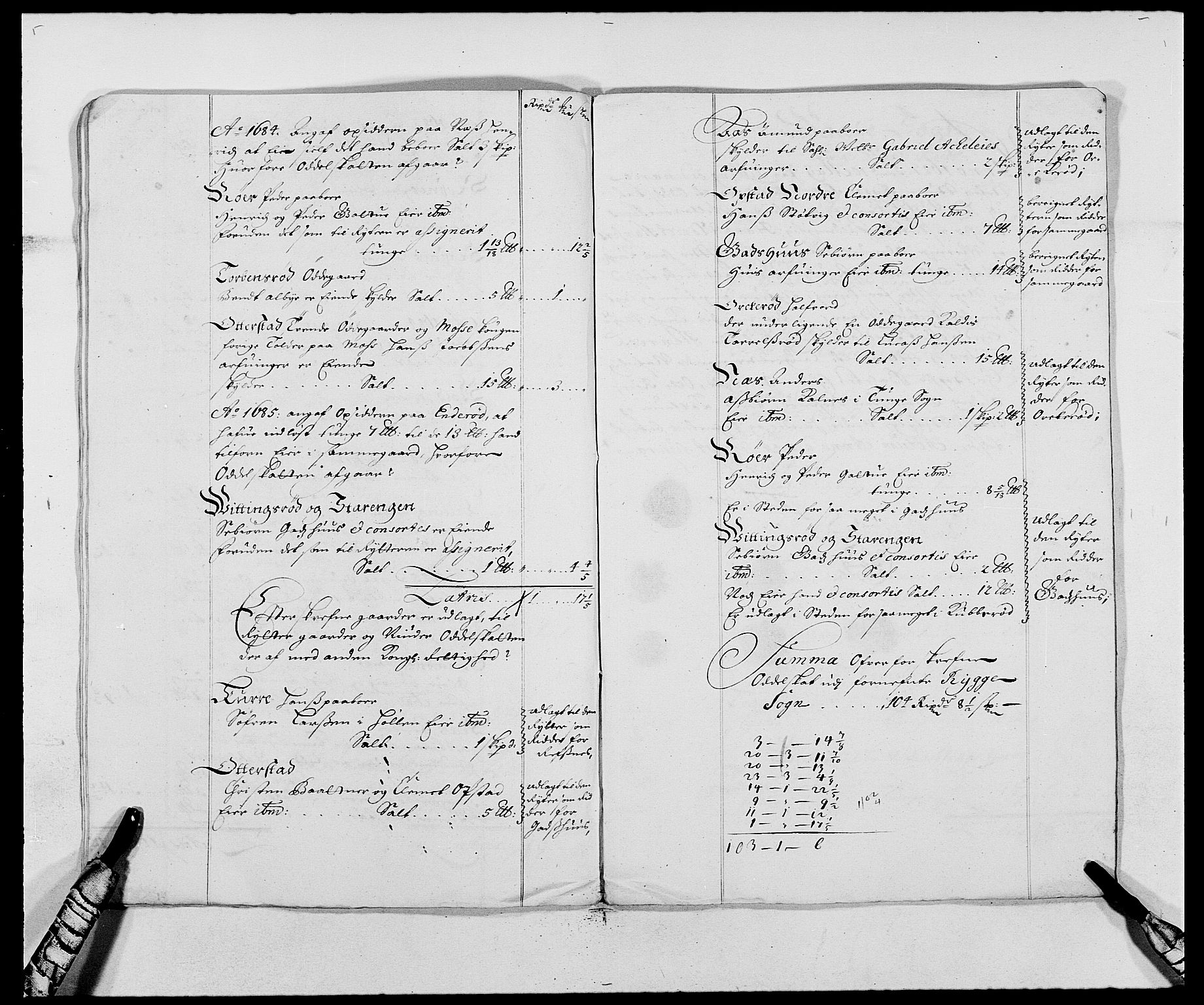 Rentekammeret inntil 1814, Reviderte regnskaper, Fogderegnskap, AV/RA-EA-4092/R02/L0105: Fogderegnskap Moss og Verne kloster, 1685-1687, p. 369