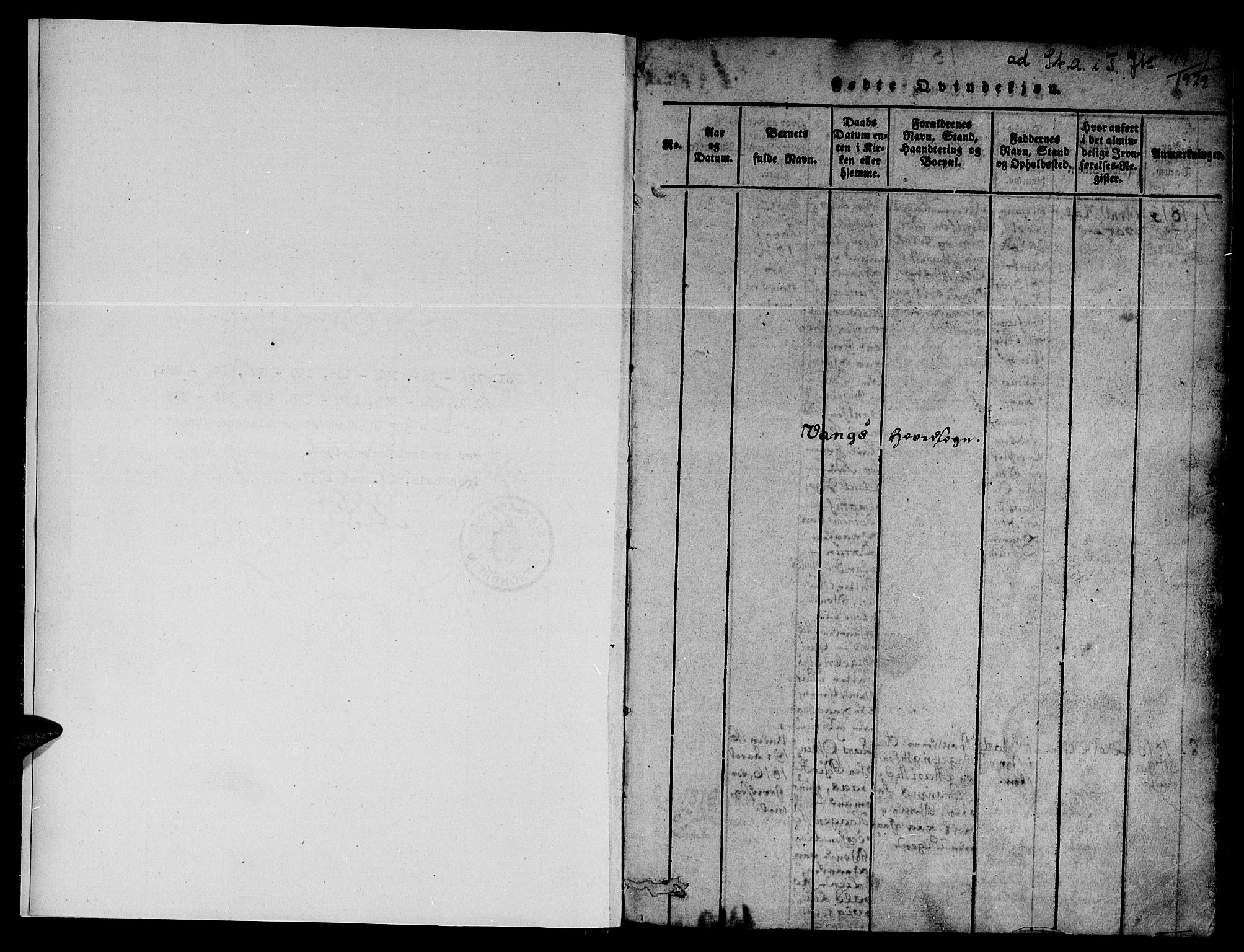 Ministerialprotokoller, klokkerbøker og fødselsregistre - Sør-Trøndelag, SAT/A-1456/678/L0895: Parish register (official) no. 678A05 /1, 1816-1821, p. 1