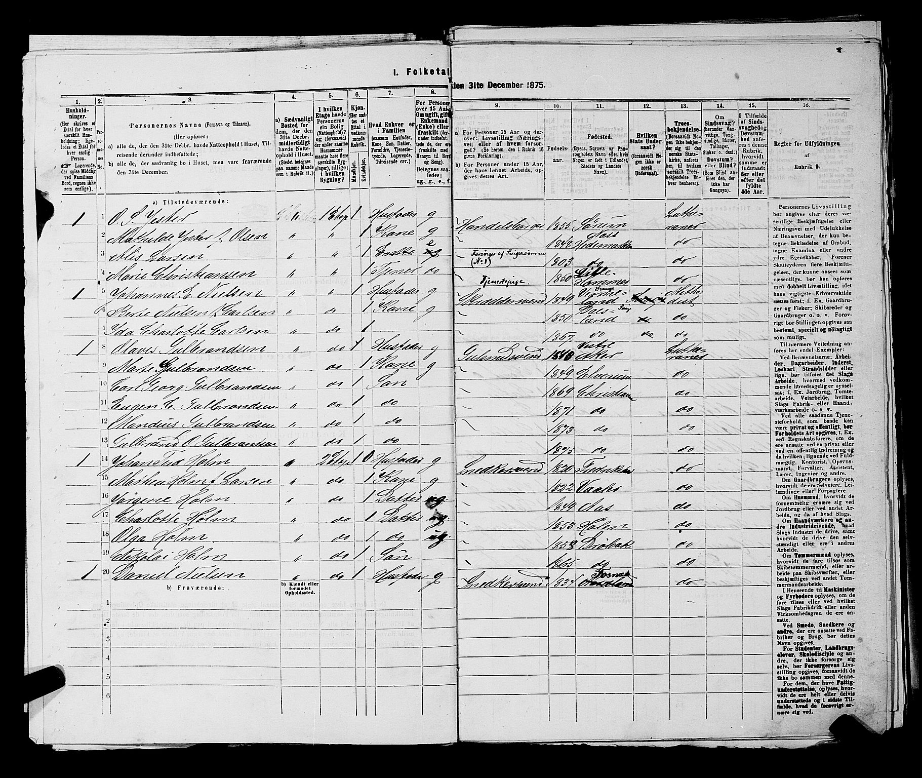 RA, 1875 census for 0301 Kristiania, 1875, p. 7251