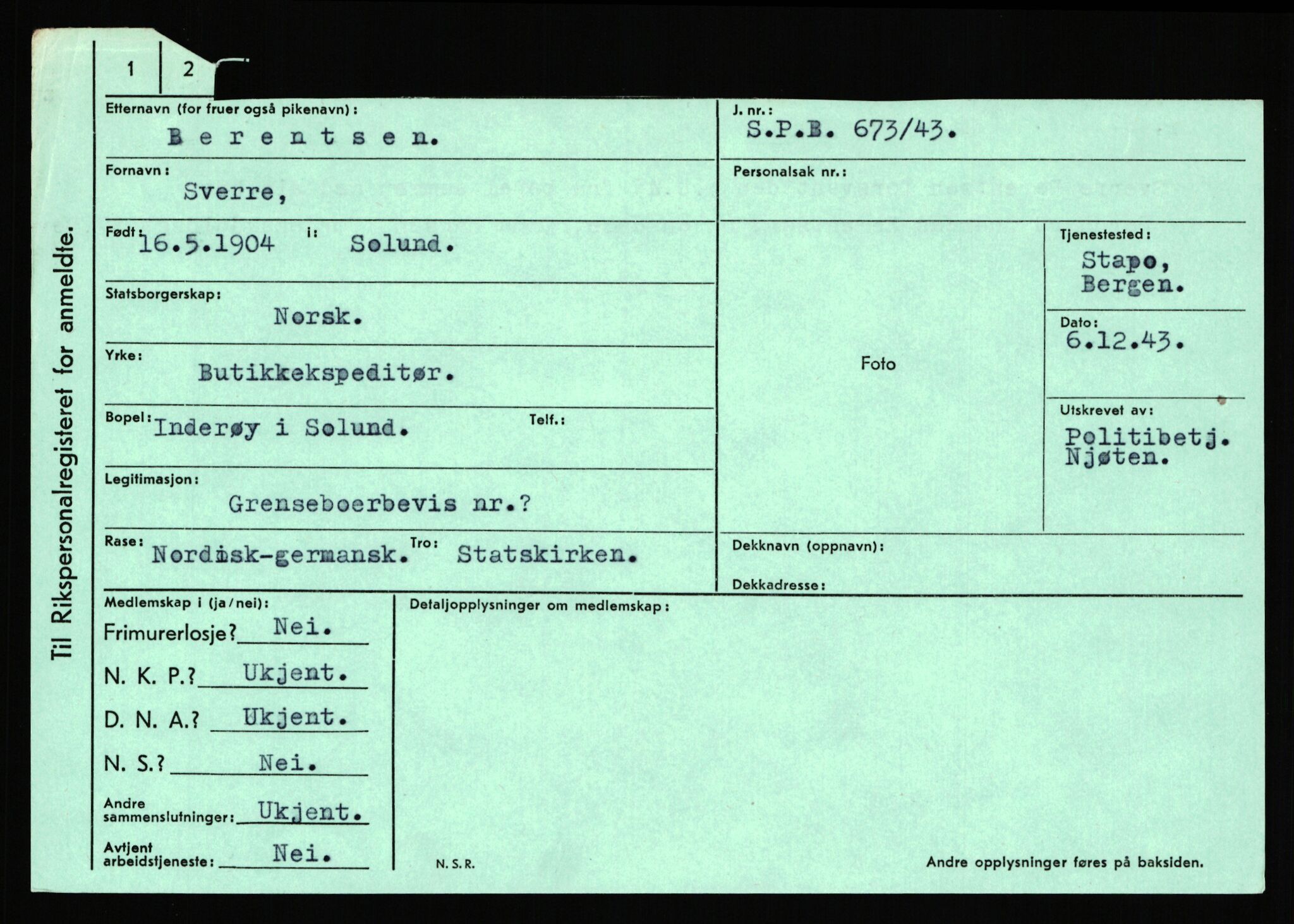 Statspolitiet - Hovedkontoret / Osloavdelingen, AV/RA-S-1329/C/Ca/L0002: Arneberg - Brand, 1943-1945, p. 1959