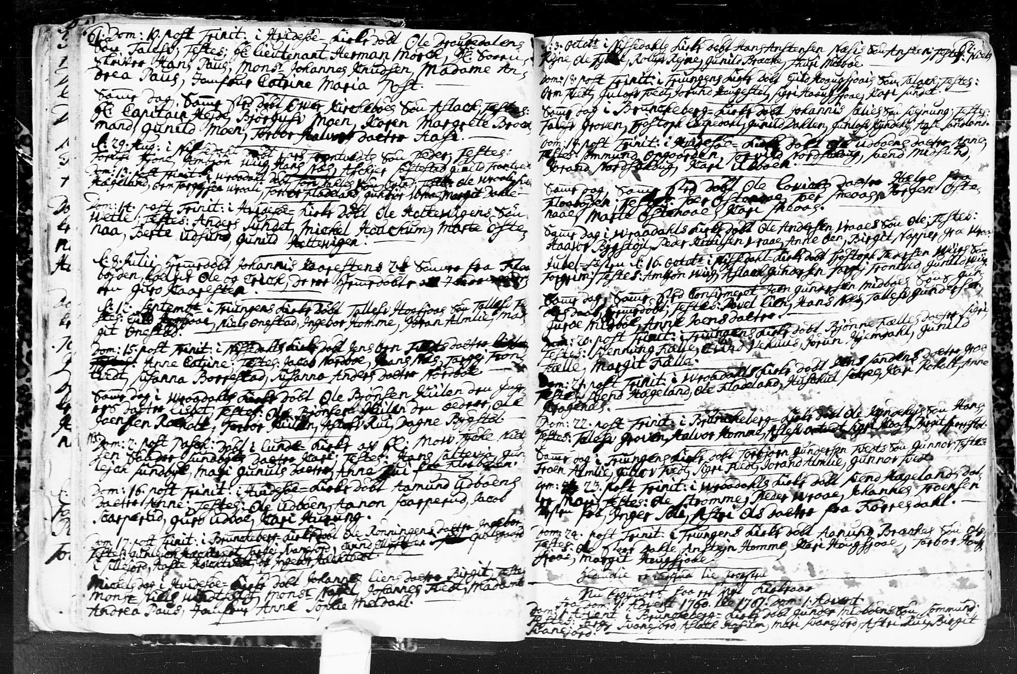 Kviteseid kirkebøker, SAKO/A-276/F/Fa/L0001: Parish register (official) no. I 1, 1754-1773, p. 61-62
