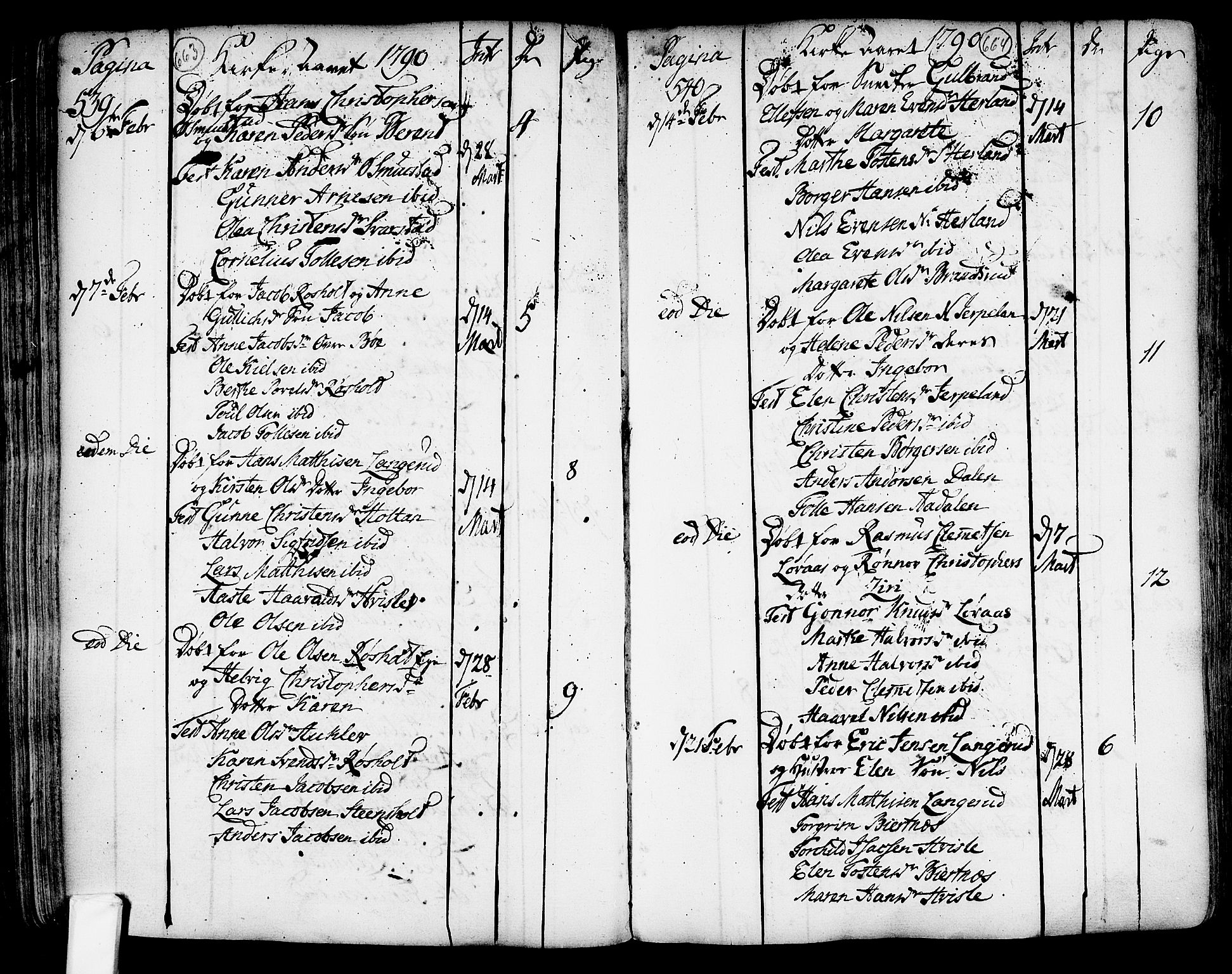 Lardal kirkebøker, AV/SAKO-A-350/F/Fa/L0003: Parish register (official) no. I 3, 1733-1815, p. 663-664