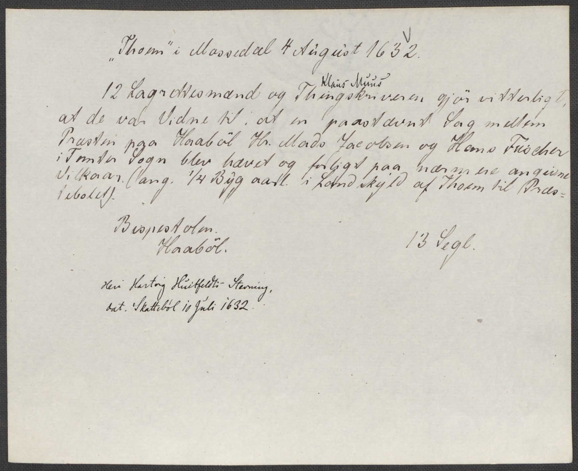 Riksarkivets diplomsamling, AV/RA-EA-5965/F15/L0005: Prestearkiv - Østfold, 1572-1830, p. 245