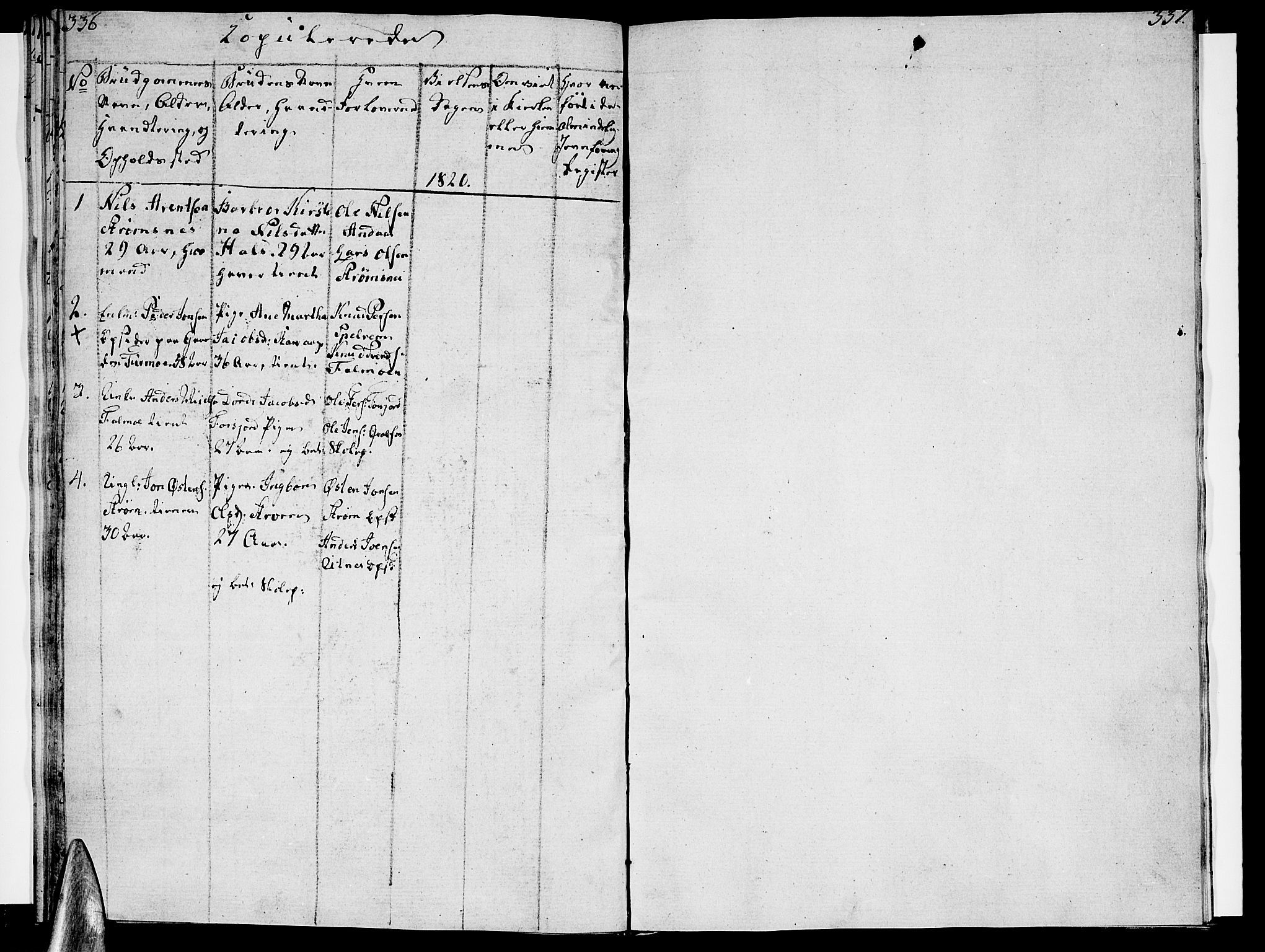 Ministerialprotokoller, klokkerbøker og fødselsregistre - Nordland, SAT/A-1459/820/L0287: Parish register (official) no. 820A08, 1800-1819, p. 336-337