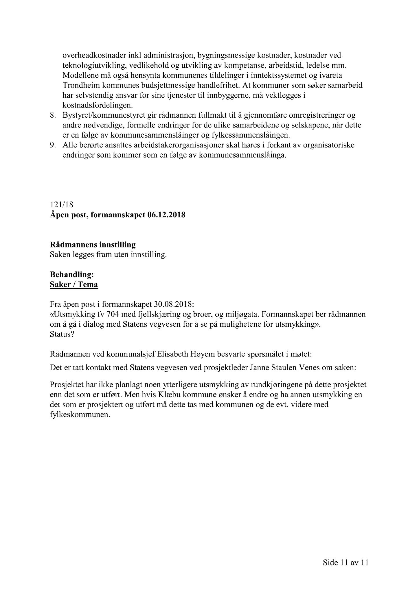 Klæbu Kommune, TRKO/KK/02-FS/L011: Formannsskapet - Møtedokumenter, 2018, p. 3159