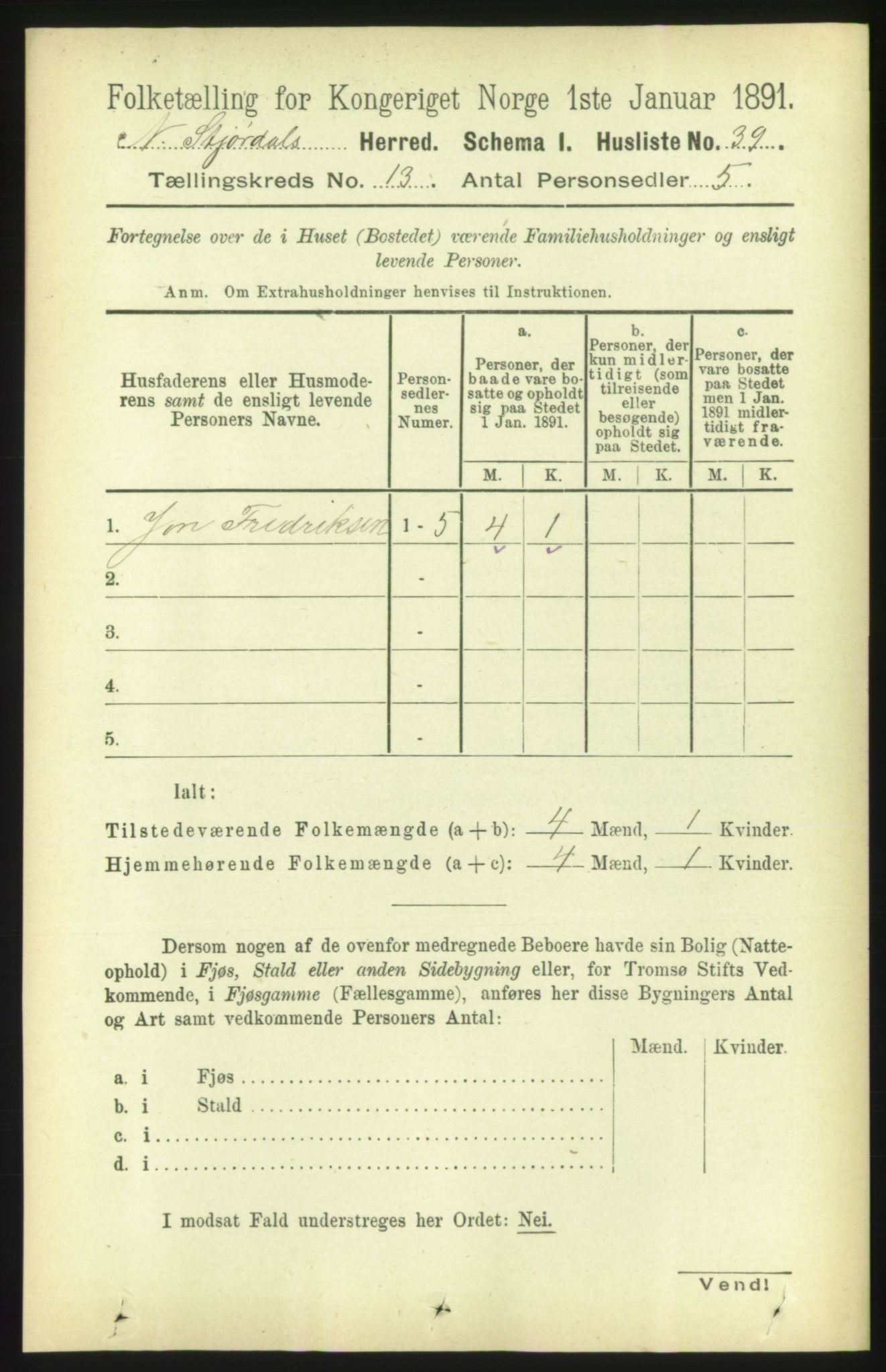 RA, 1891 census for 1714 Nedre Stjørdal, 1891, p. 6215