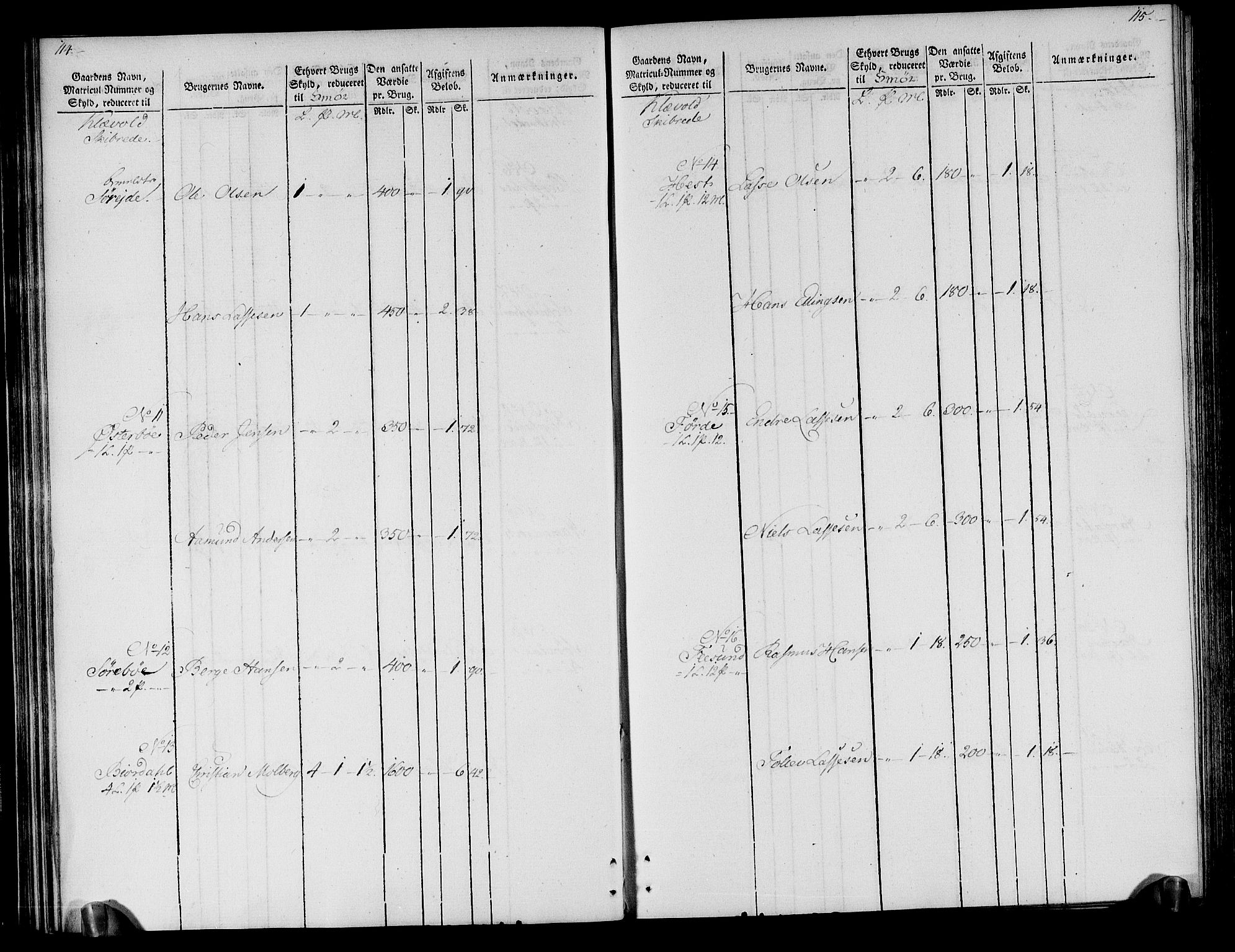 Rentekammeret inntil 1814, Realistisk ordnet avdeling, RA/EA-4070/N/Ne/Nea/L0118: Ytre og Indre Sogn fogderi. Oppebørselsregister, 1803-1804, p. 61