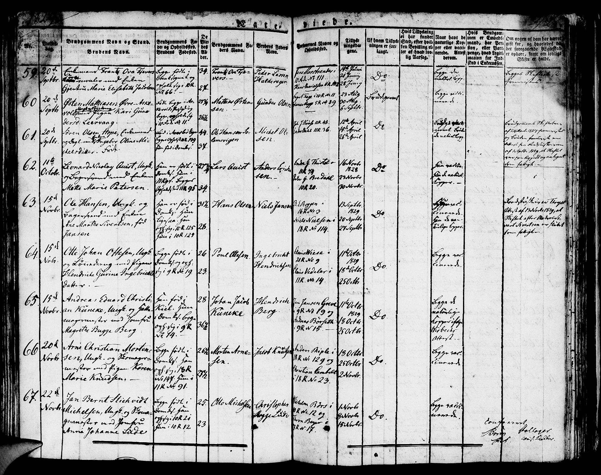 Domkirken sokneprestembete, SAB/A-74801/H/Hab/L0002: Parish register (copy) no. A 2, 1821-1839, p. 430