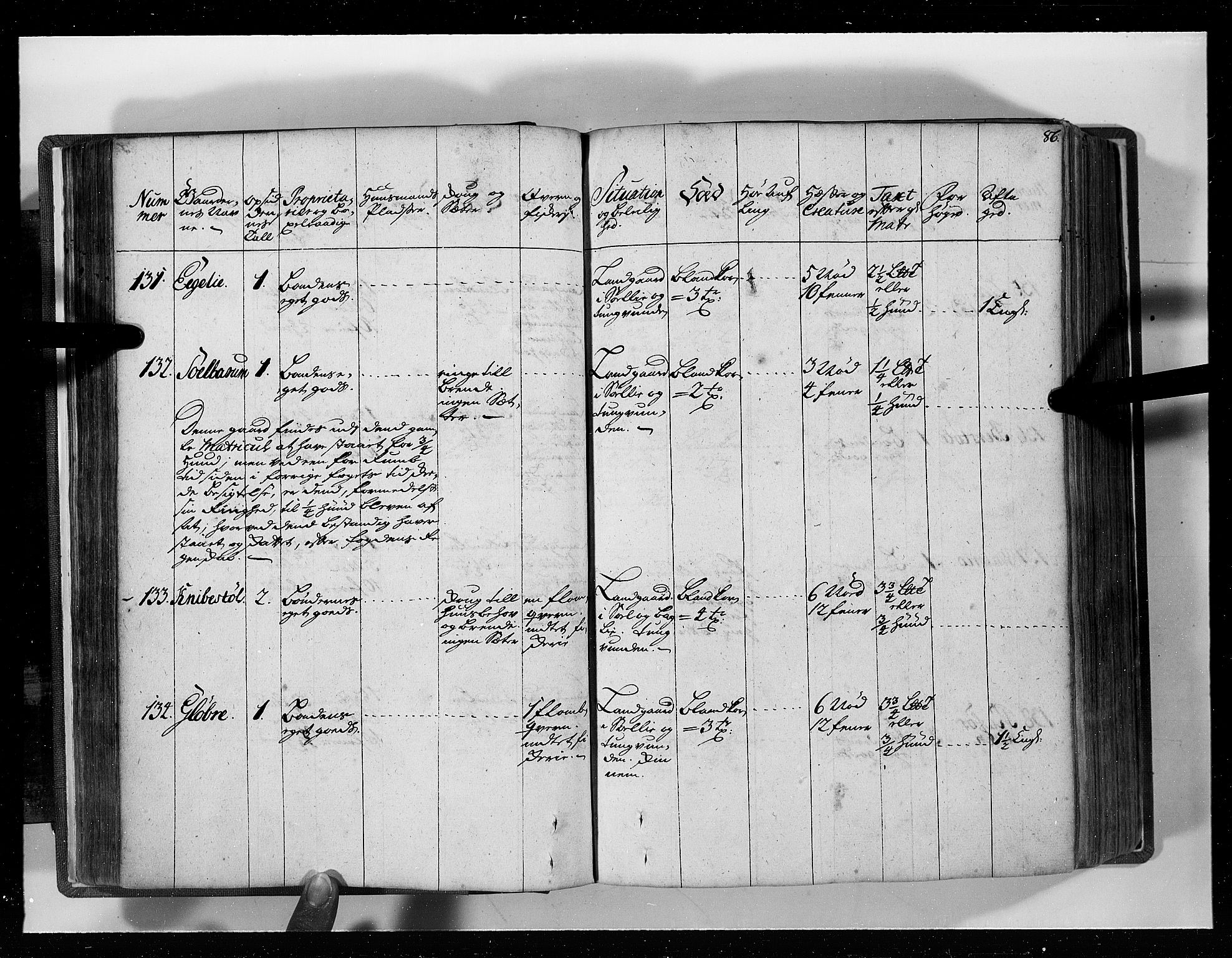 Rentekammeret inntil 1814, Realistisk ordnet avdeling, AV/RA-EA-4070/N/Nb/Nbf/L0129: Lista eksaminasjonsprotokoll, 1723, p. 87