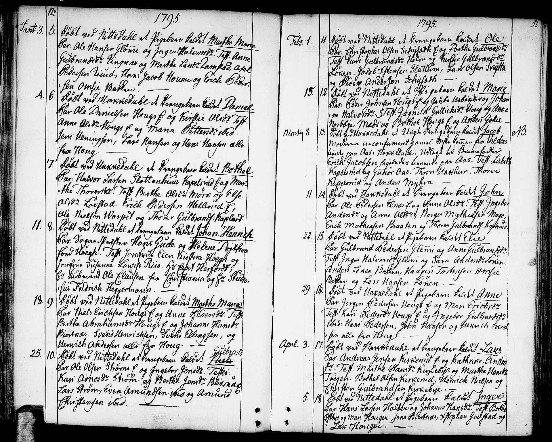 Nittedal prestekontor Kirkebøker, SAO/A-10365a/F/Fa/L0002: Parish register (official) no. I 2, 1779-1814, p. 51