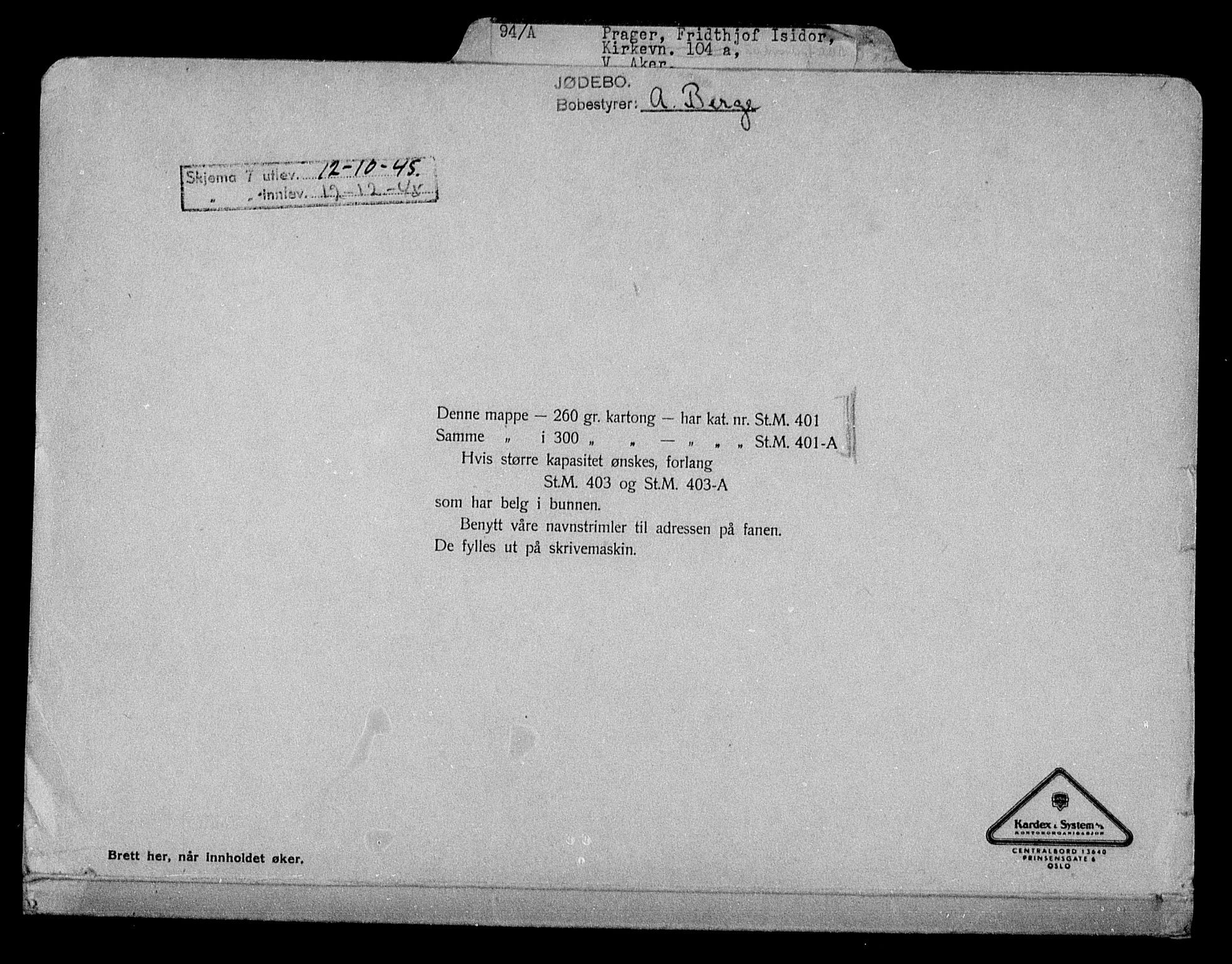 Justisdepartementet, Tilbakeføringskontoret for inndratte formuer, RA/S-1564/H/Hc/Hcc/L0971: --, 1945-1947, p. 2