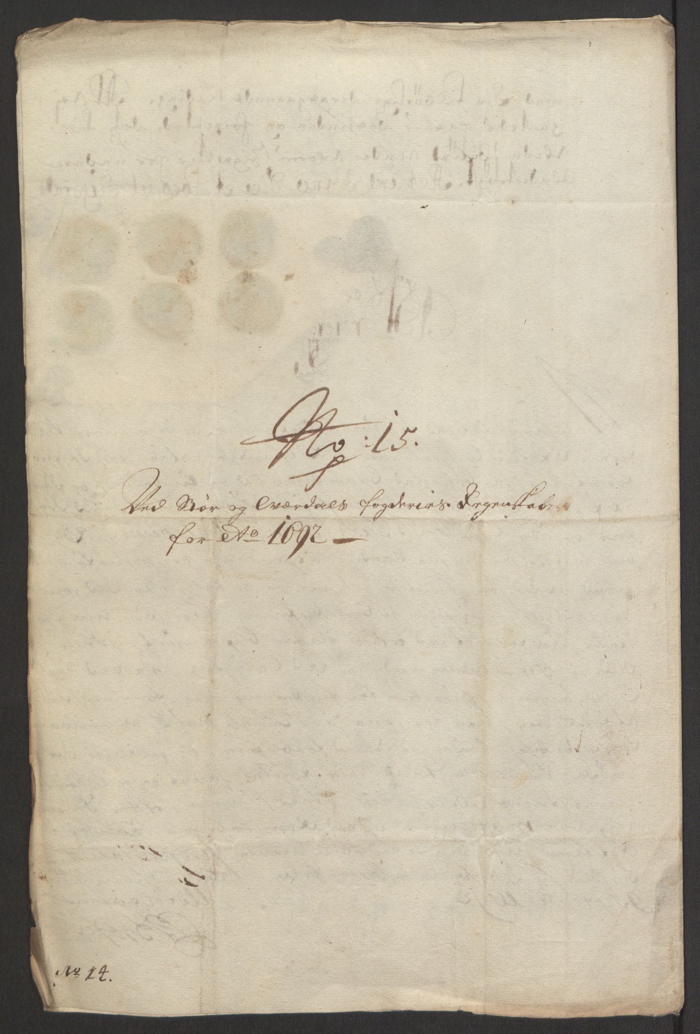 Rentekammeret inntil 1814, Reviderte regnskaper, Fogderegnskap, RA/EA-4092/R62/L4185: Fogderegnskap Stjørdal og Verdal, 1692, p. 281