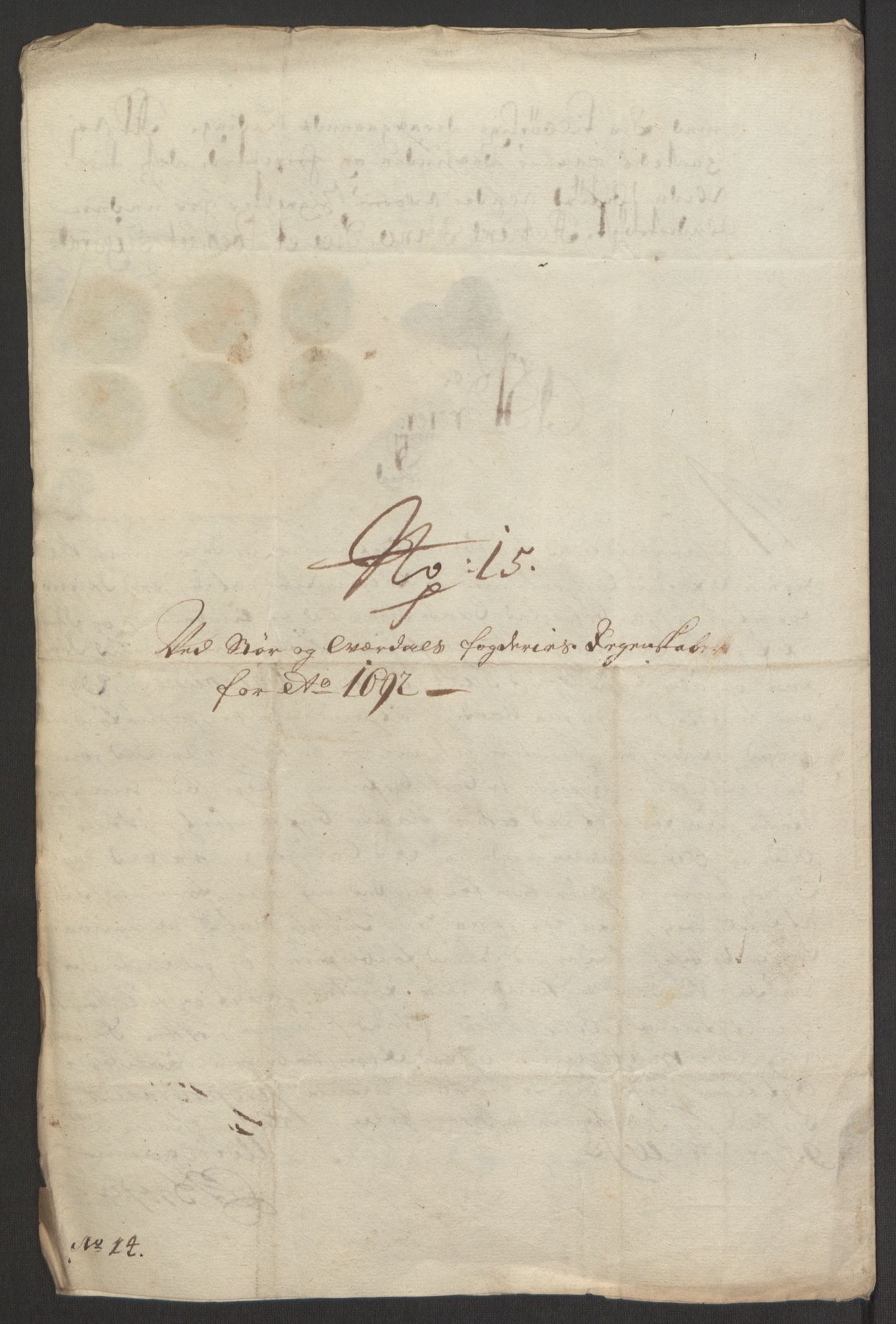 Rentekammeret inntil 1814, Reviderte regnskaper, Fogderegnskap, AV/RA-EA-4092/R62/L4185: Fogderegnskap Stjørdal og Verdal, 1692, p. 281