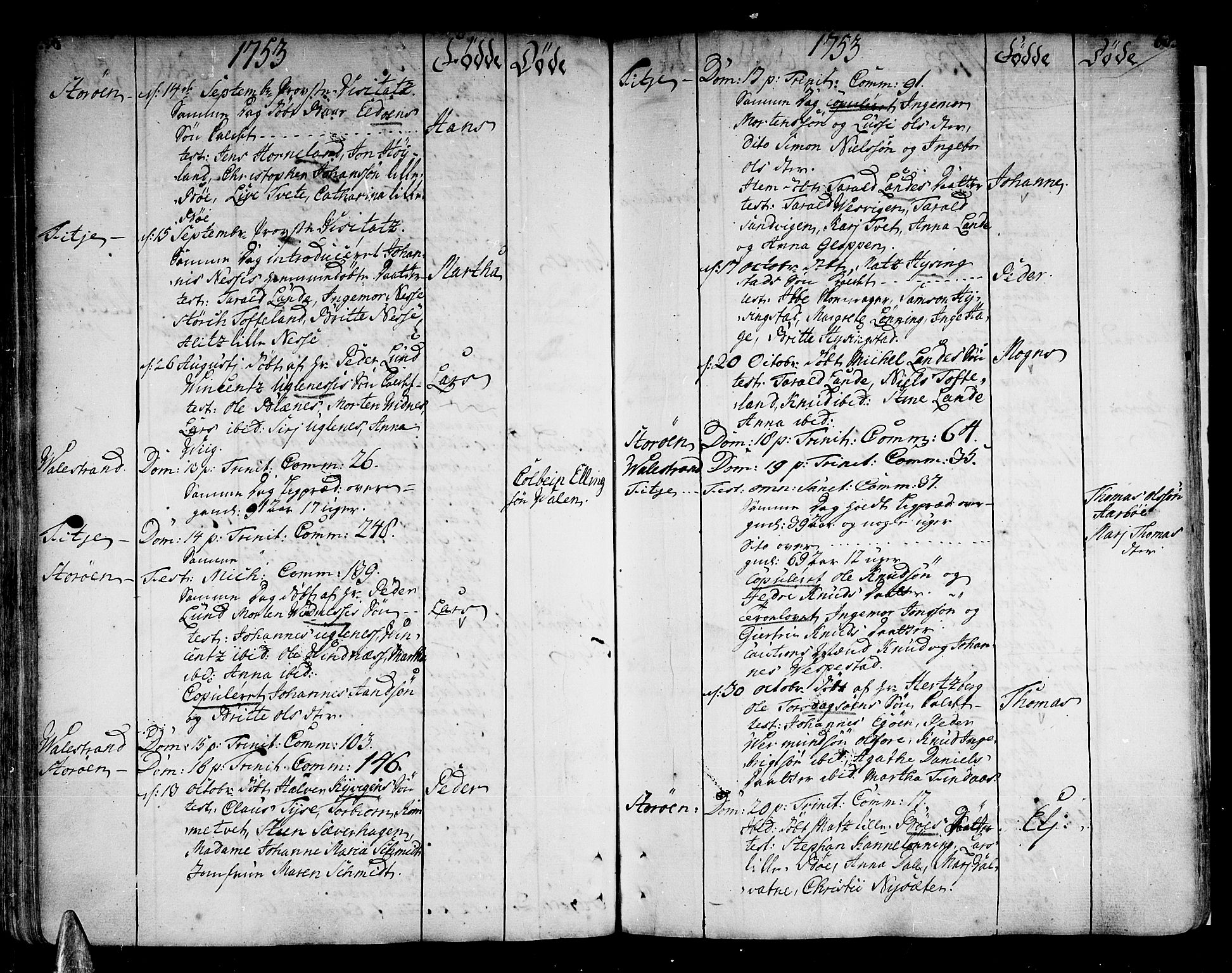 Stord sokneprestembete, AV/SAB-A-78201/H/Haa: Parish register (official) no. A 2, 1744-1777, p. 68