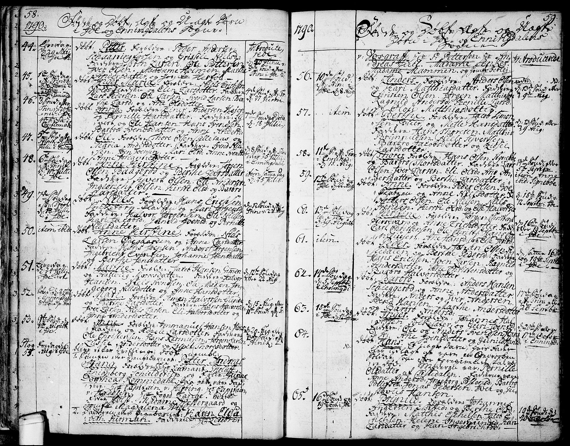 Idd prestekontor Kirkebøker, SAO/A-10911/F/Fc/L0001: Parish register (official) no. III 1, 1770-1814, p. 58-59