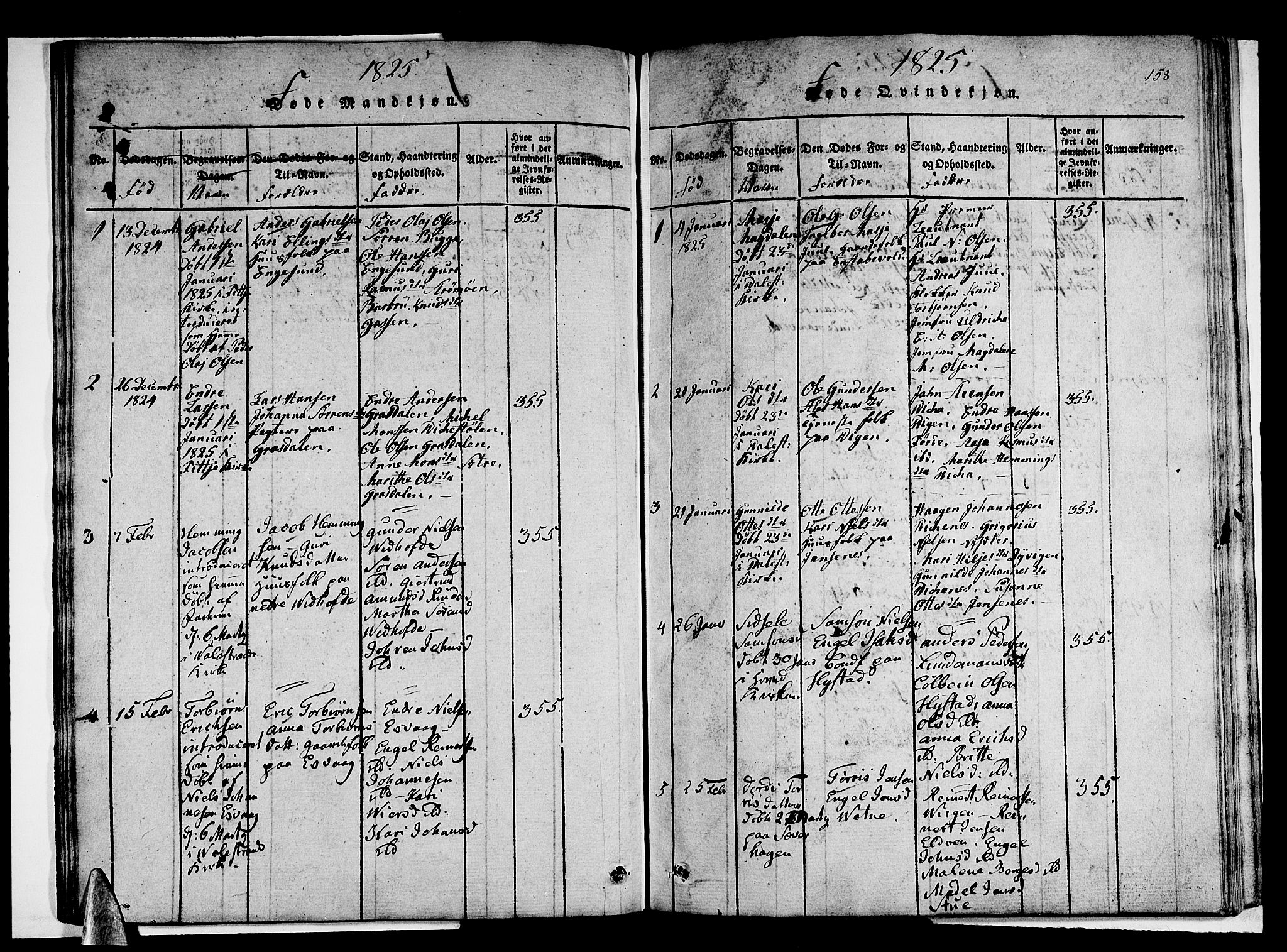 Stord sokneprestembete, AV/SAB-A-78201/H/Haa: Parish register (official) no. A 5, 1816-1825, p. 158