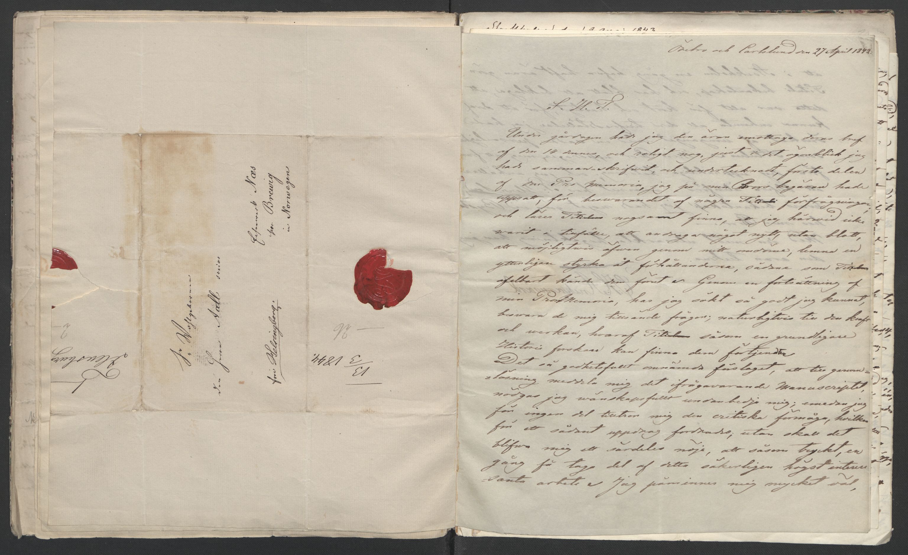 Faye, Andreas, AV/RA-PA-0015/F/Fh/L0028/0002: -- / Optegnelser ang. begivenhedene 1807-1814, af oberst Brock, Carl H. Anckarsvärd, Gustaf Hjerta m.fl. (afg. i samme anledning), p. 23