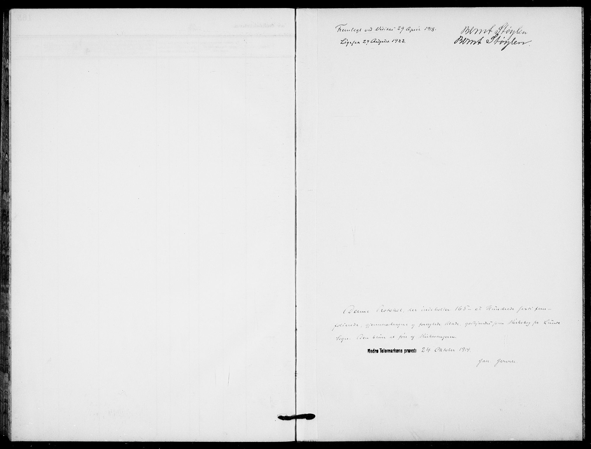 Lunde kirkebøker, SAKO/A-282/F/Fa/L0005: Parish register (official) no. I 5, 1914-1922