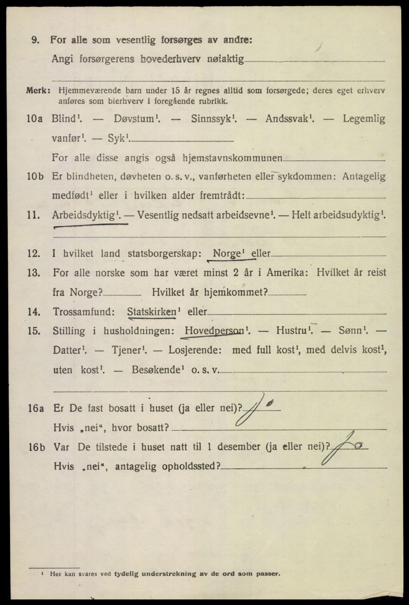 SAK, 1920 census for Holt, 1920, p. 7131