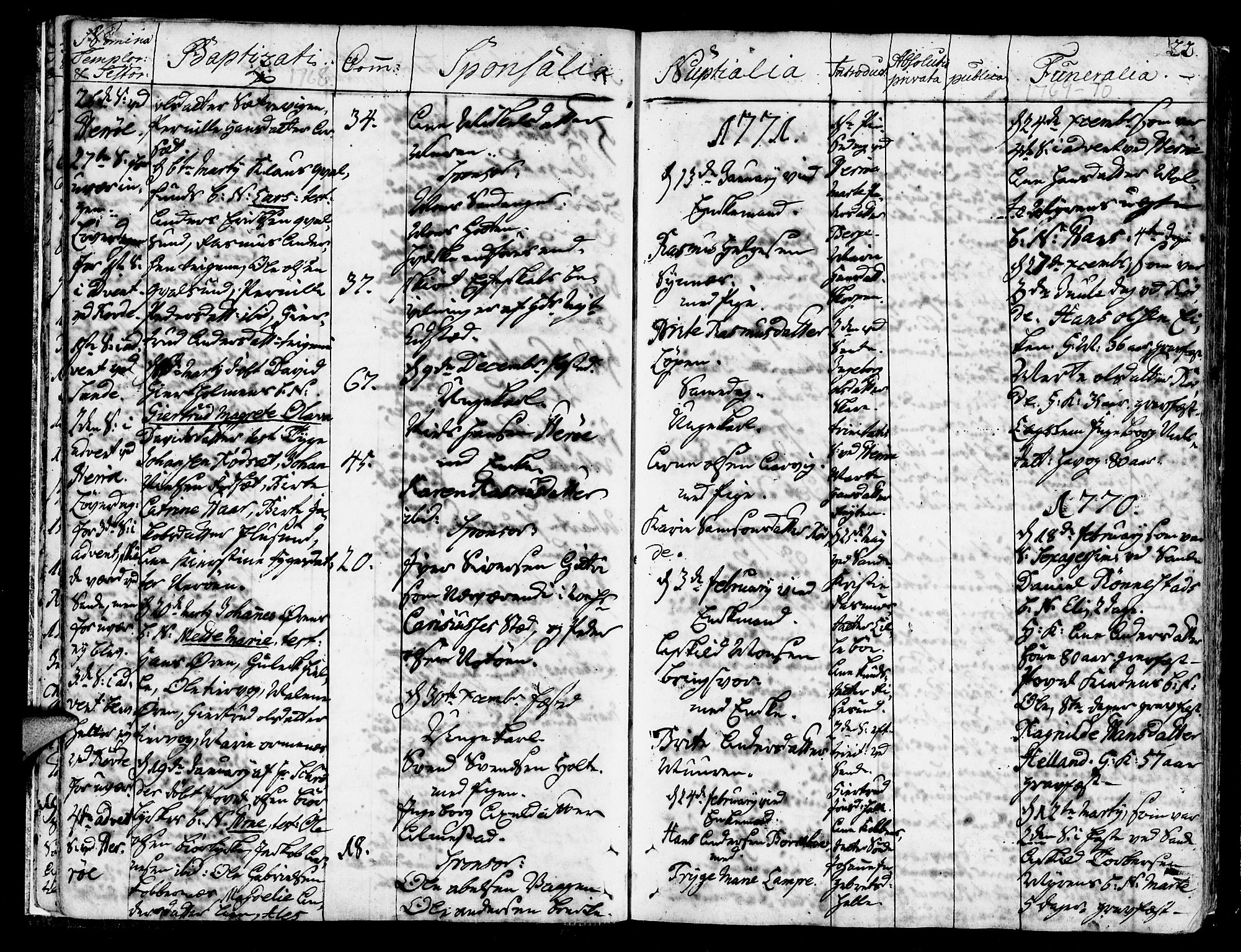 Ministerialprotokoller, klokkerbøker og fødselsregistre - Møre og Romsdal, SAT/A-1454/507/L0067: Parish register (official) no. 507A02, 1767-1788, p. 22