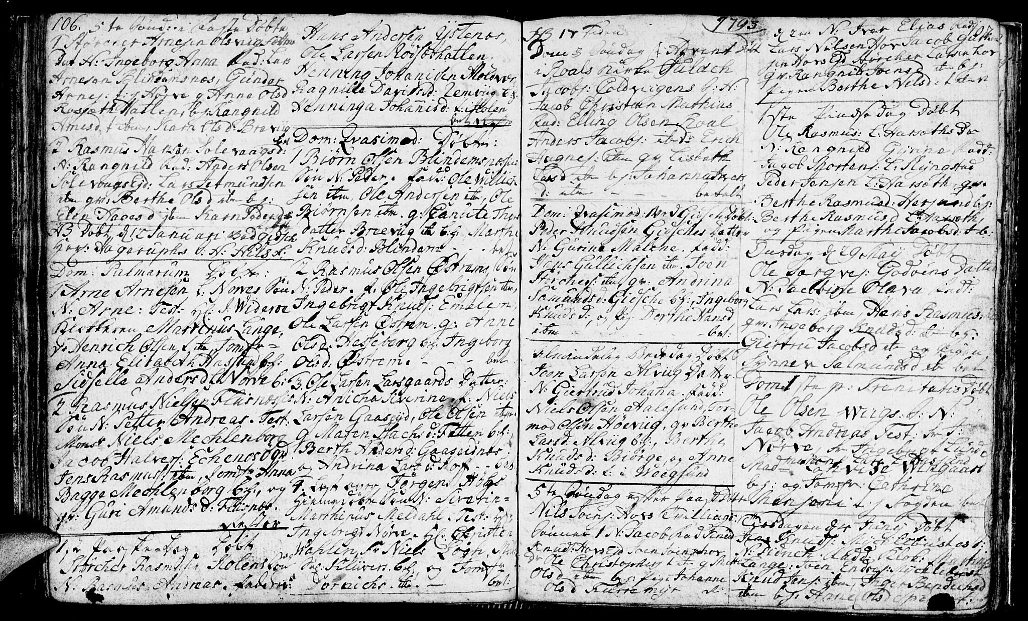 Ministerialprotokoller, klokkerbøker og fødselsregistre - Møre og Romsdal, AV/SAT-A-1454/528/L0421: Parish register (copy) no. 528C02, 1785-1800, p. 106-107