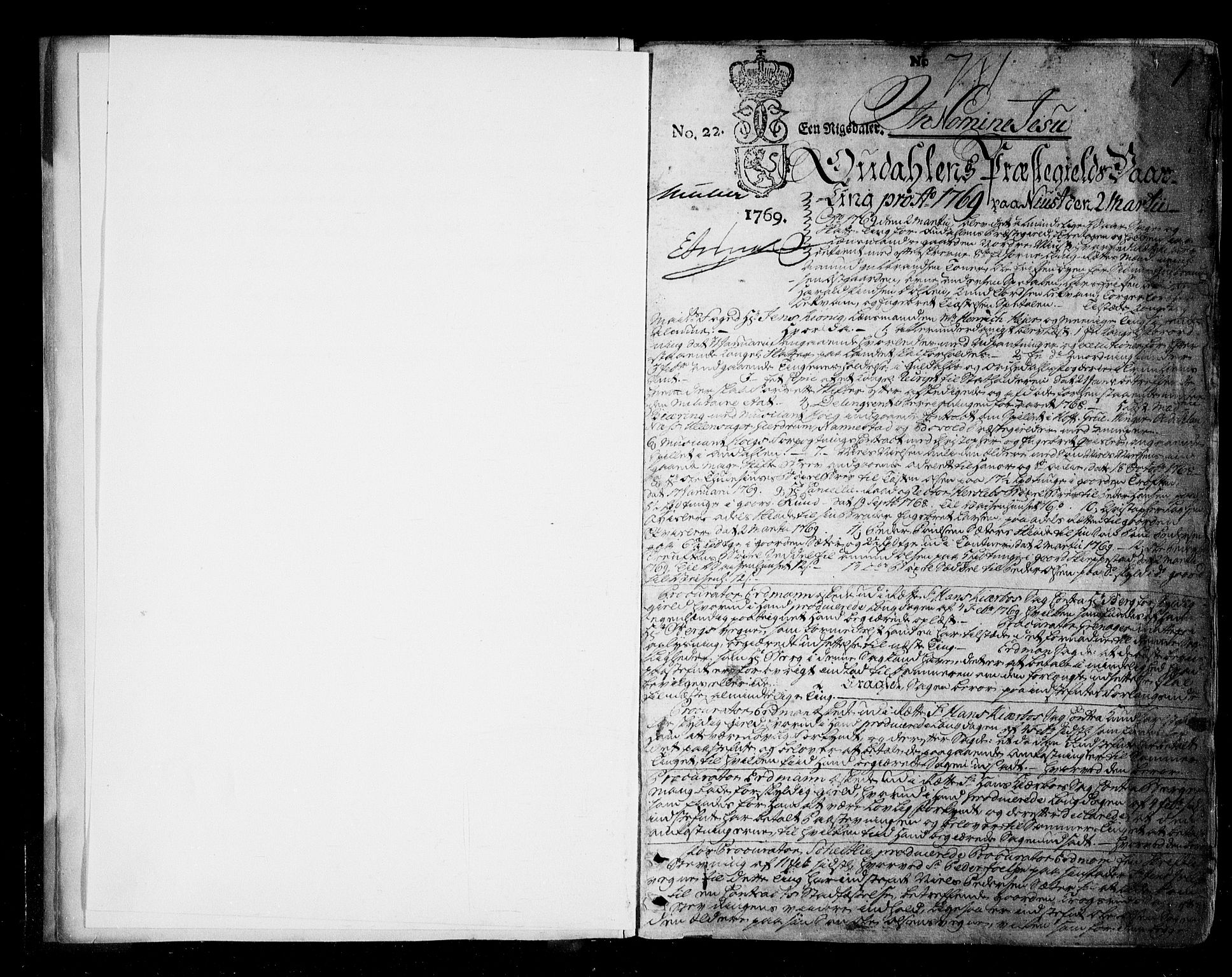 Øvre Romerike sorenskriveri, SAO/A-10649/F/Fb/L0061: Tingbok 61, 1769-1772, p. 0b-1a